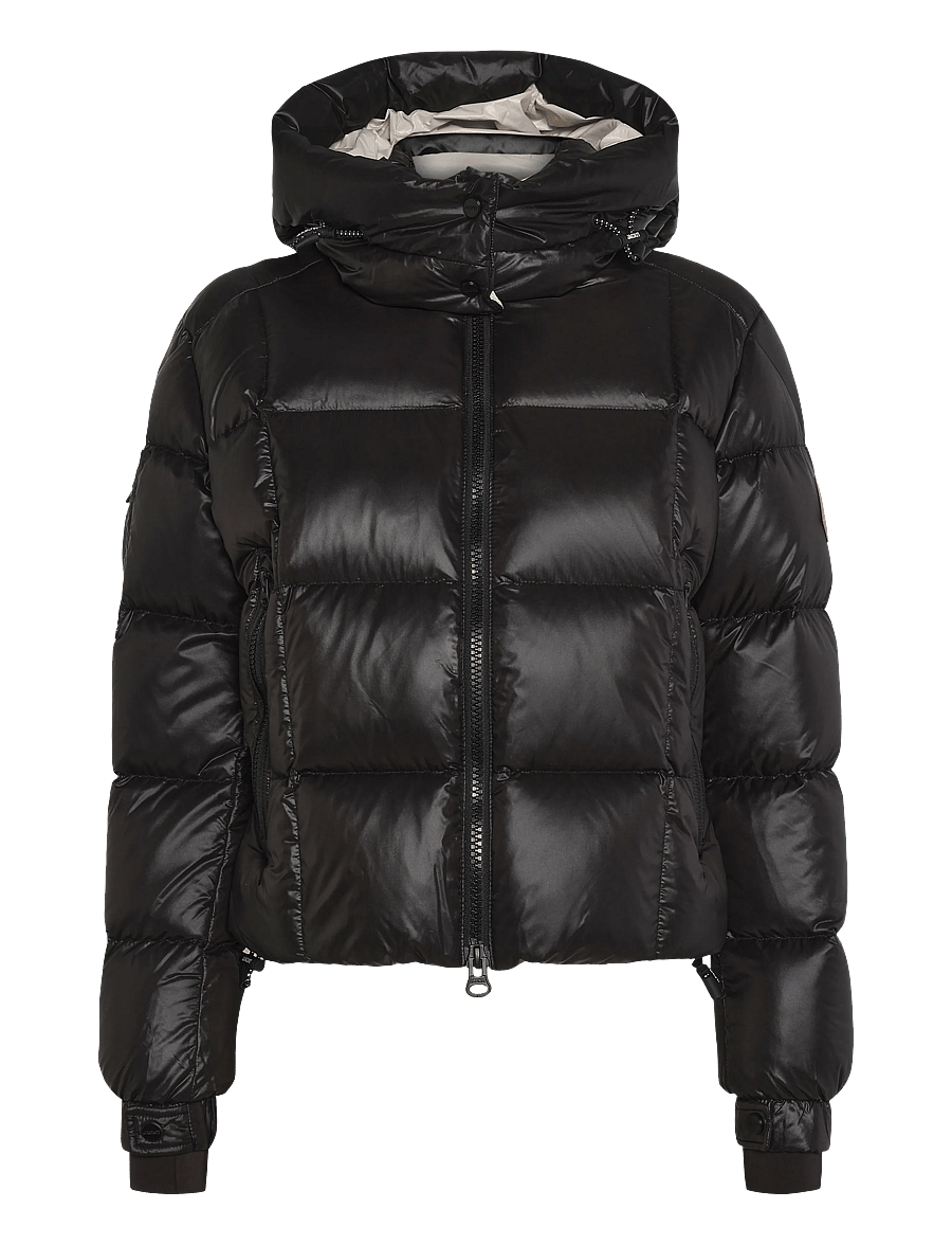 JACK1T - EZ BOXED CROP PUFFER LUX - talvejoped - black/stone - 1