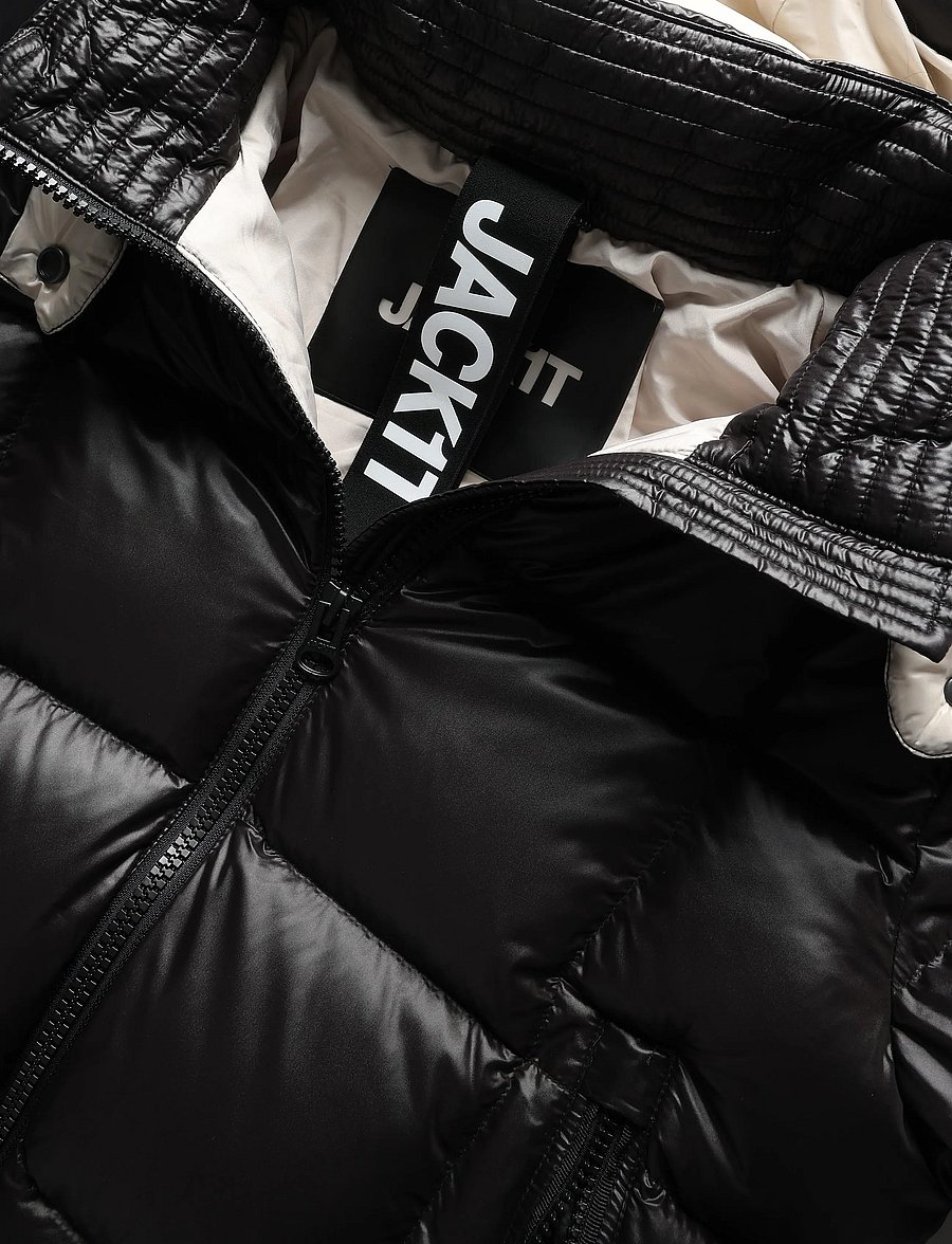 JACK1T - EZ BOXED CROP PUFFER LUX - talvejoped - black/stone - 5