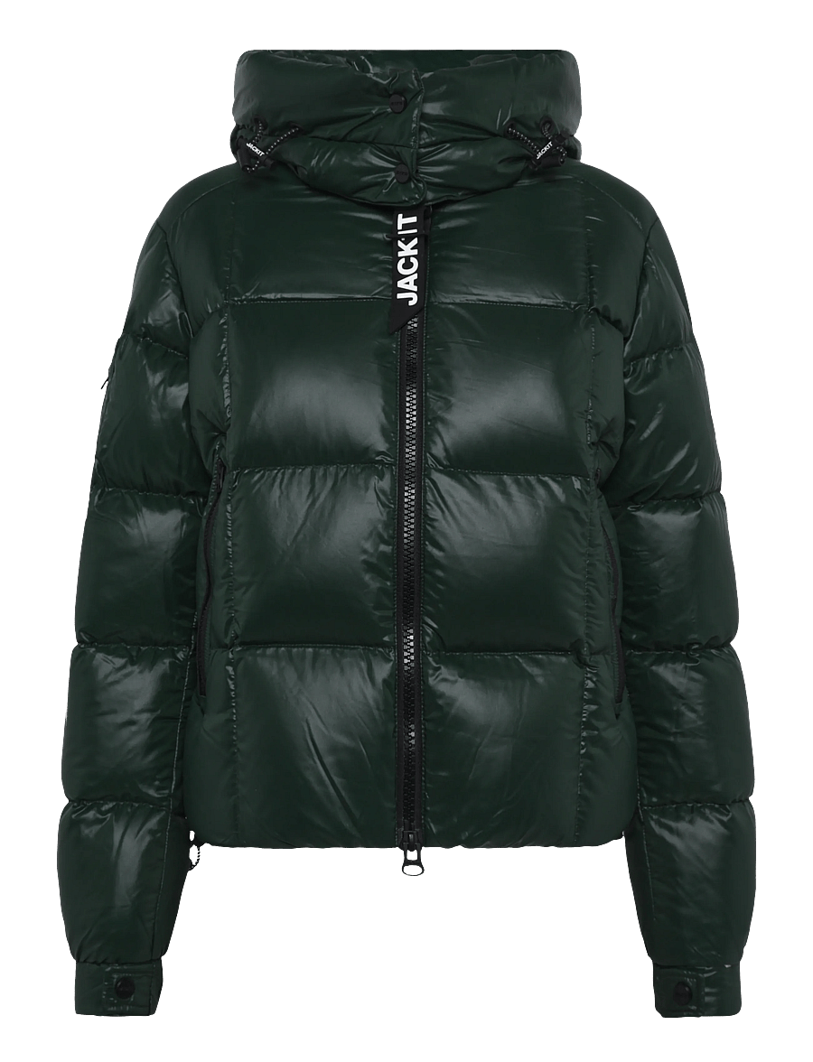 JACK1T - EZ BOXED CROP PUFFER LUX - talvejoped - emerald/sage - 1