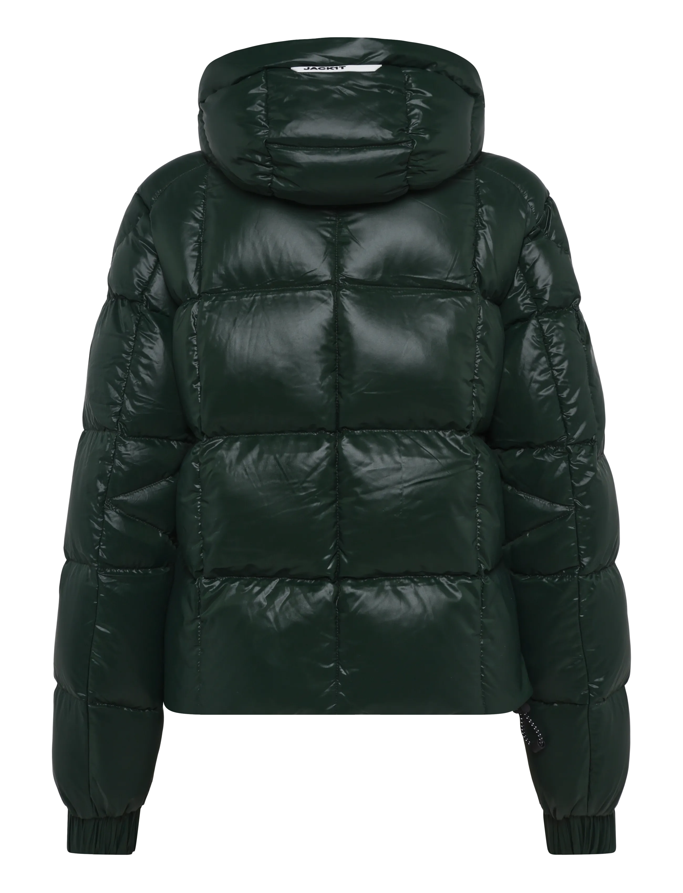 JACK1T - EZ BOXED CROP PUFFER LUX - talvejoped - emerald/sage - 2