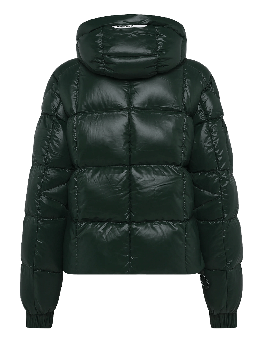 JACK1T - EZ BOXED CROP PUFFER LUX - talvejoped - emerald/sage - 2