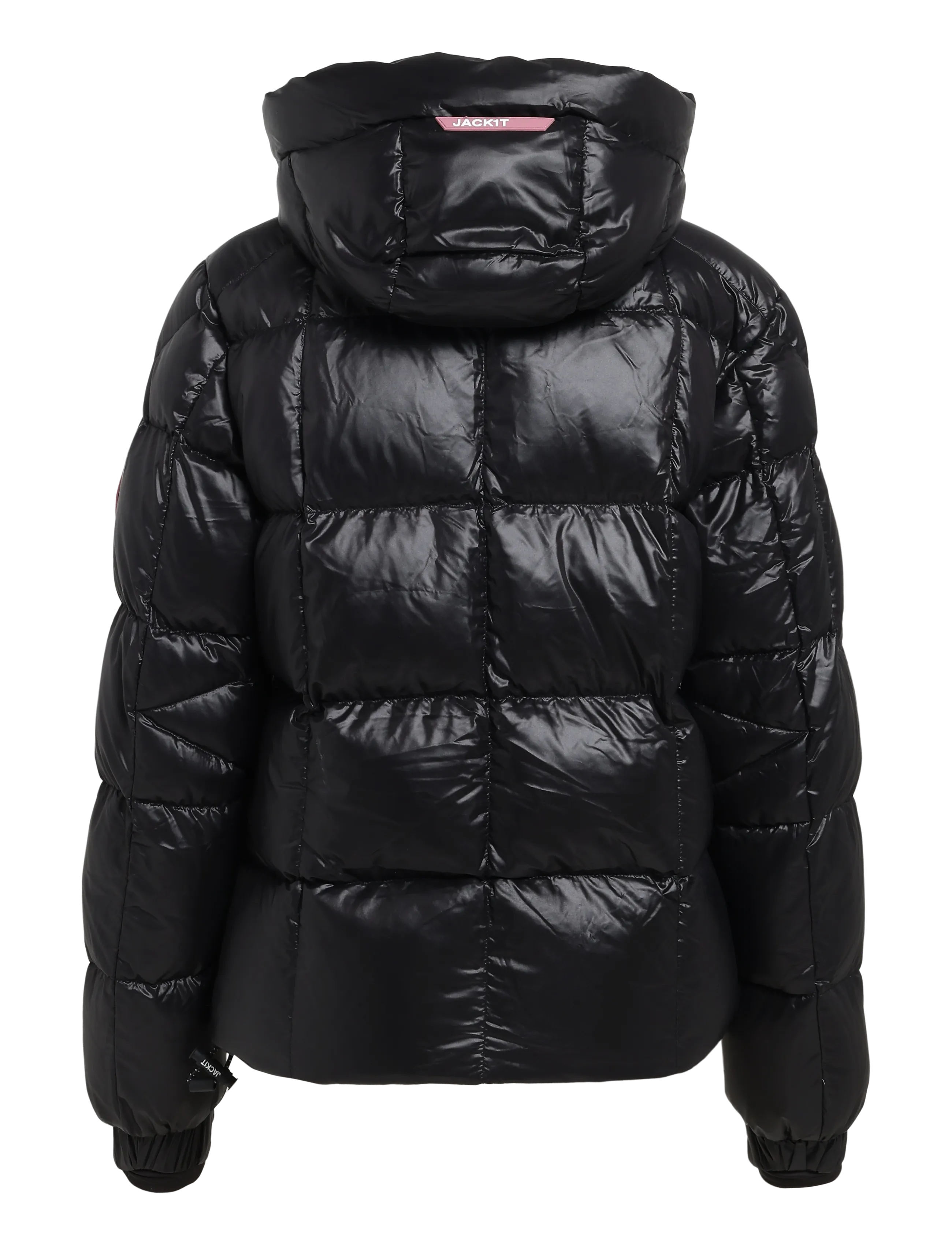 JACK1T - EZ BOXED PUFFER RACER LUX - talvejoped - black shine - 2