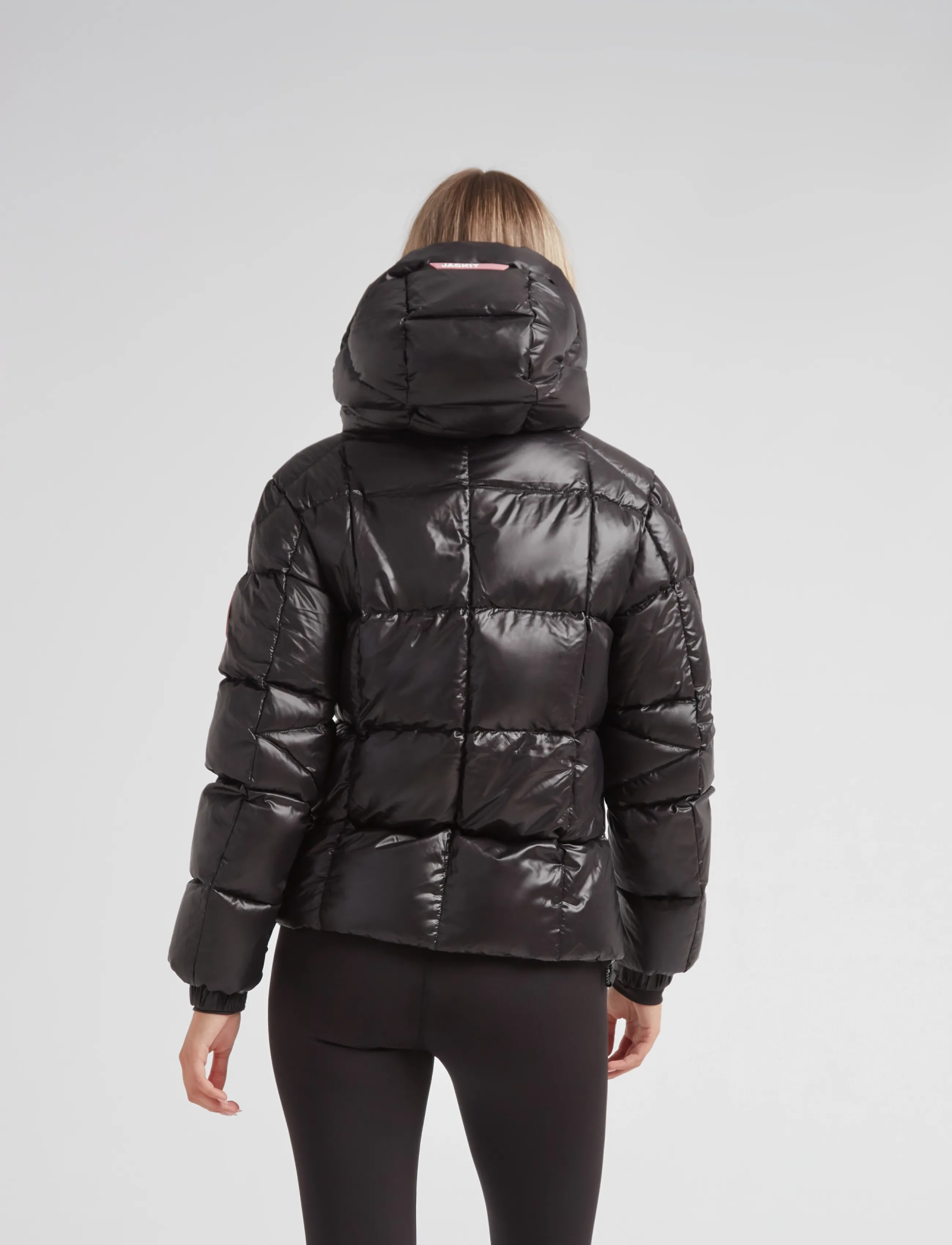 JACK1T - EZ BOXED PUFFER RACER LUX - talvejoped - black shine - 3