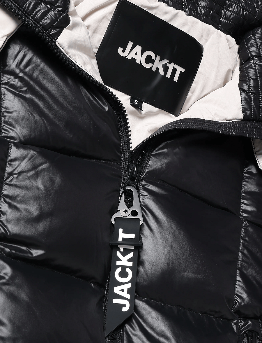 JACK1T - EZ BOXED PUFFER RACER LUX - talvejoped - black shine - 5
