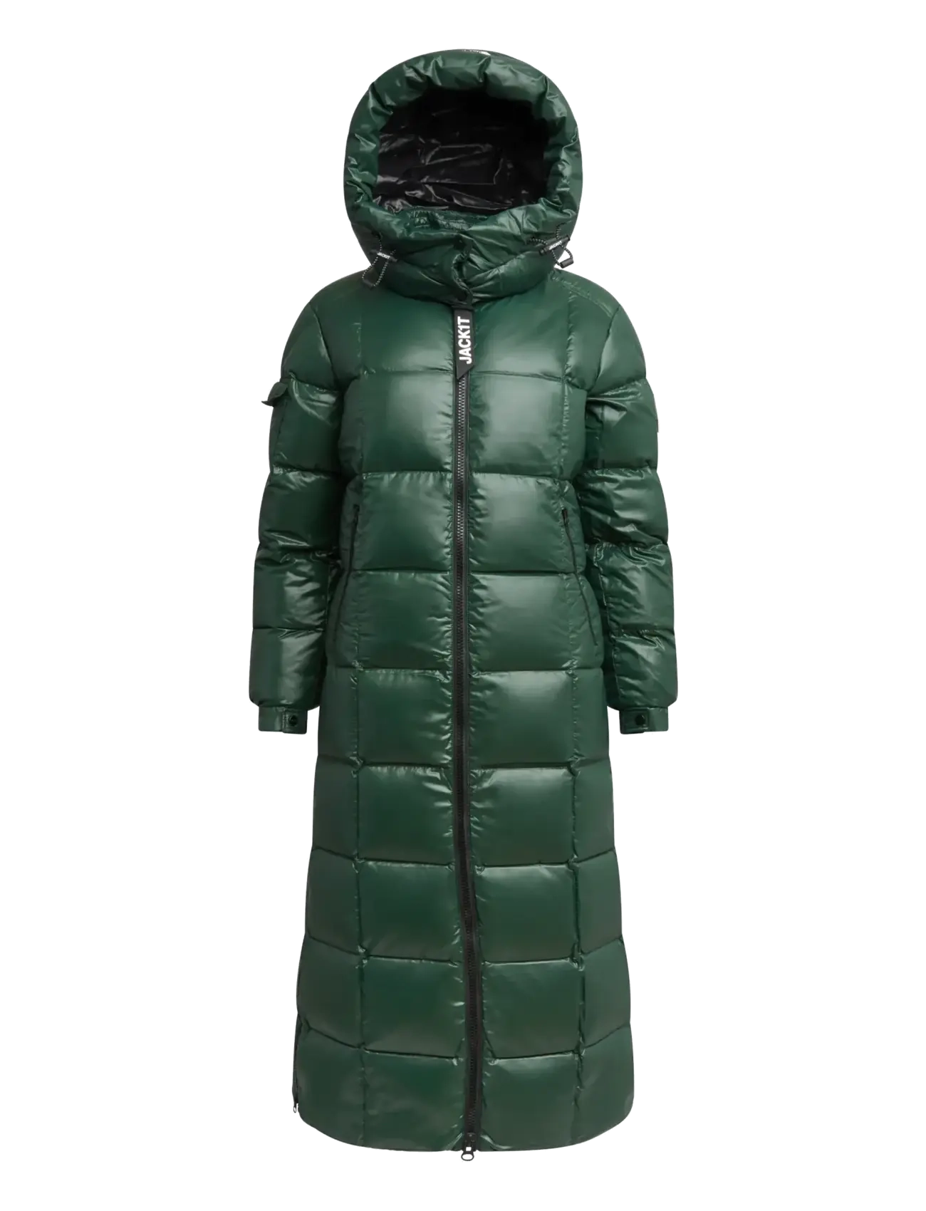 JACK1T - EZ BOXED ULTRA LONG PUFFER LUX - winterjacken - emerald/black - 1