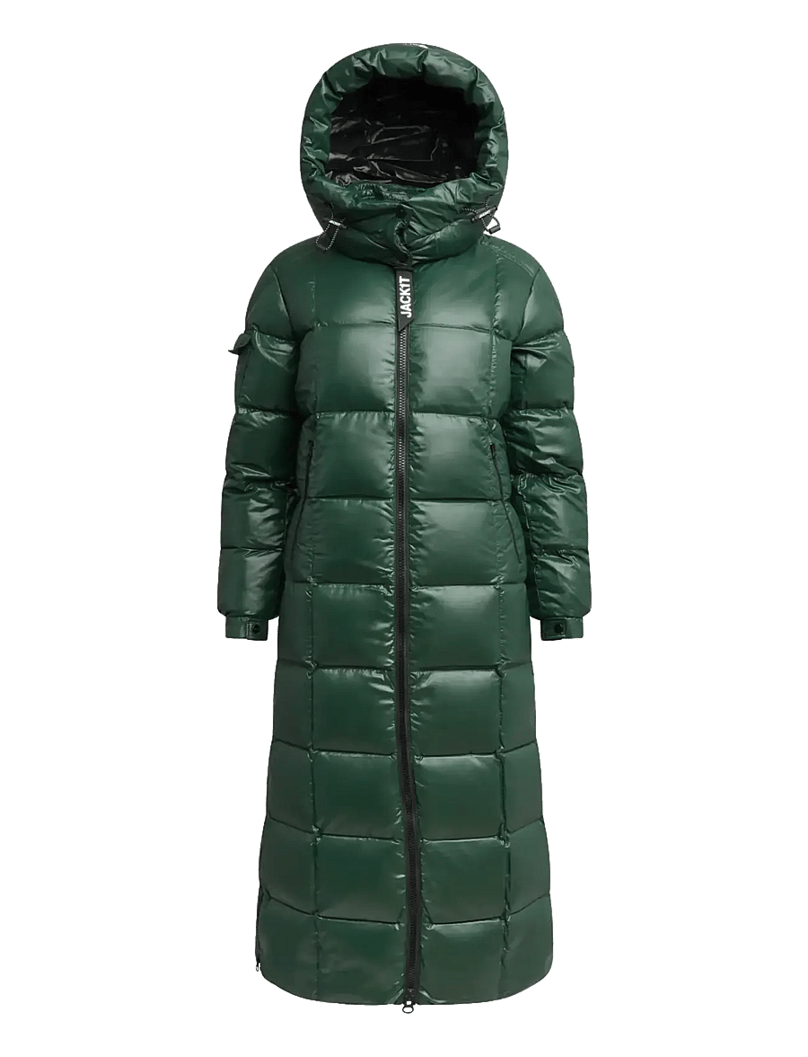 JACK1T - EZ BOXED ULTRA LONG PUFFER LUX - winterjacken - emerald/black - 1