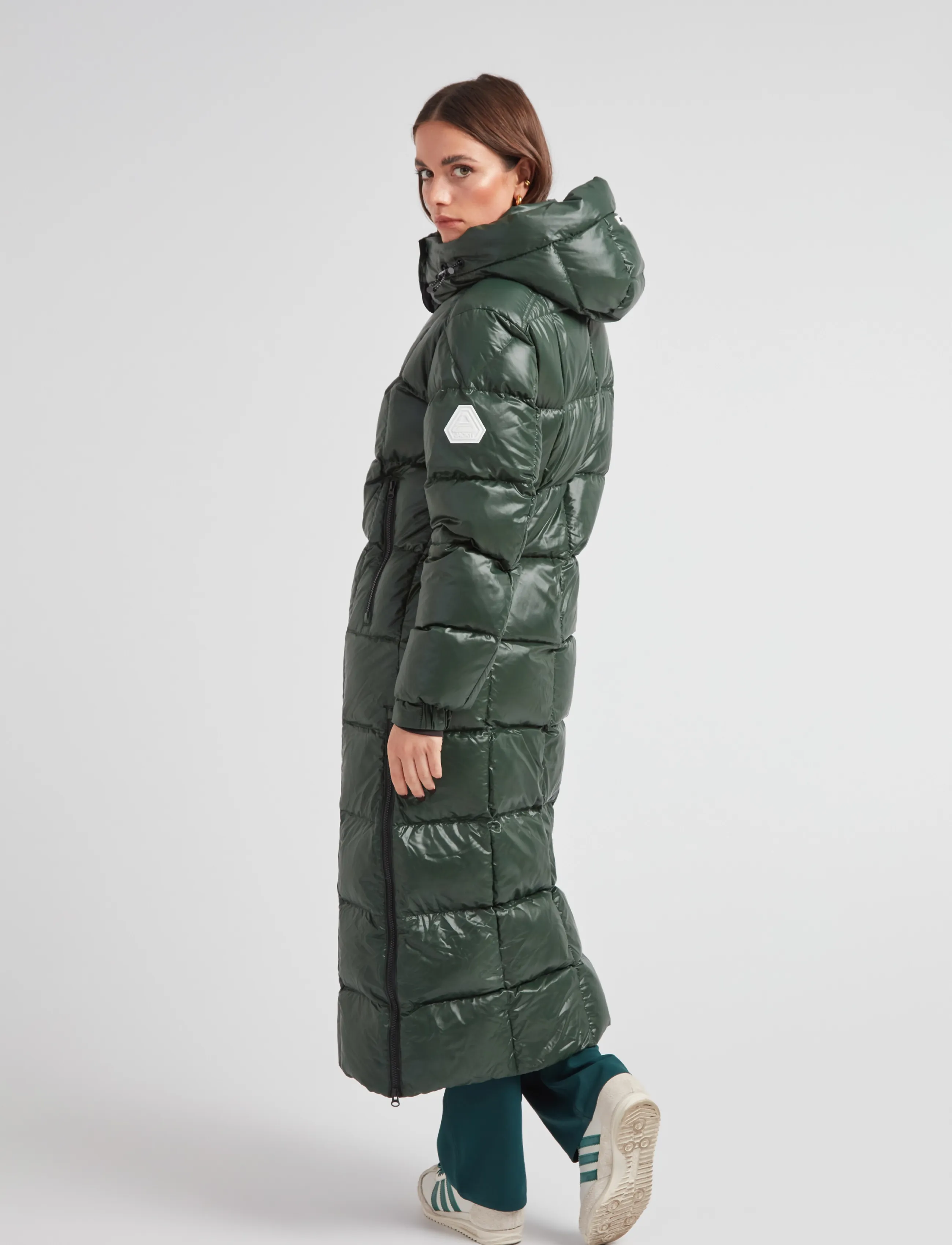 JACK1T - EZ BOXED ULTRA LONG PUFFER LUX - winterjacken - emerald/black - 2