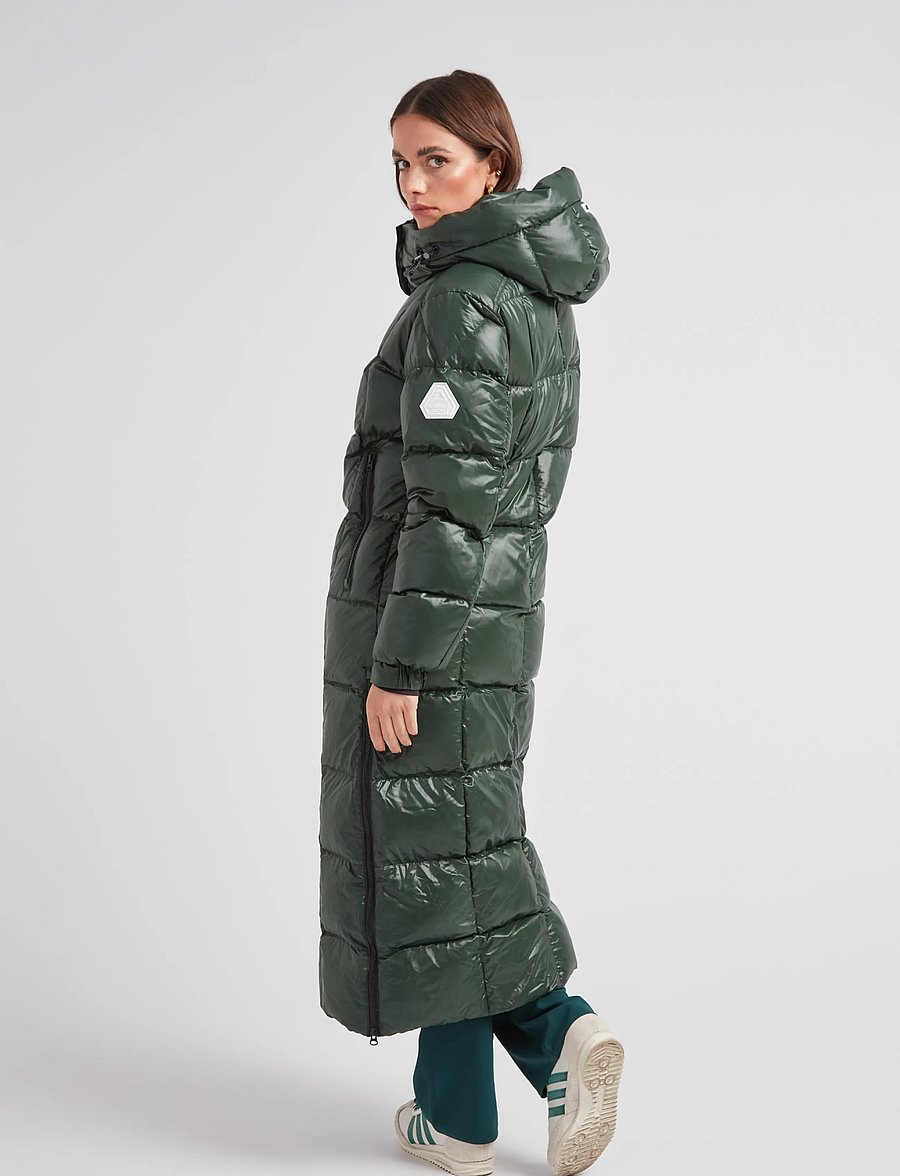 JACK1T - EZ BOXED ULTRA LONG PUFFER LUX - winterjacken - emerald/black - 2