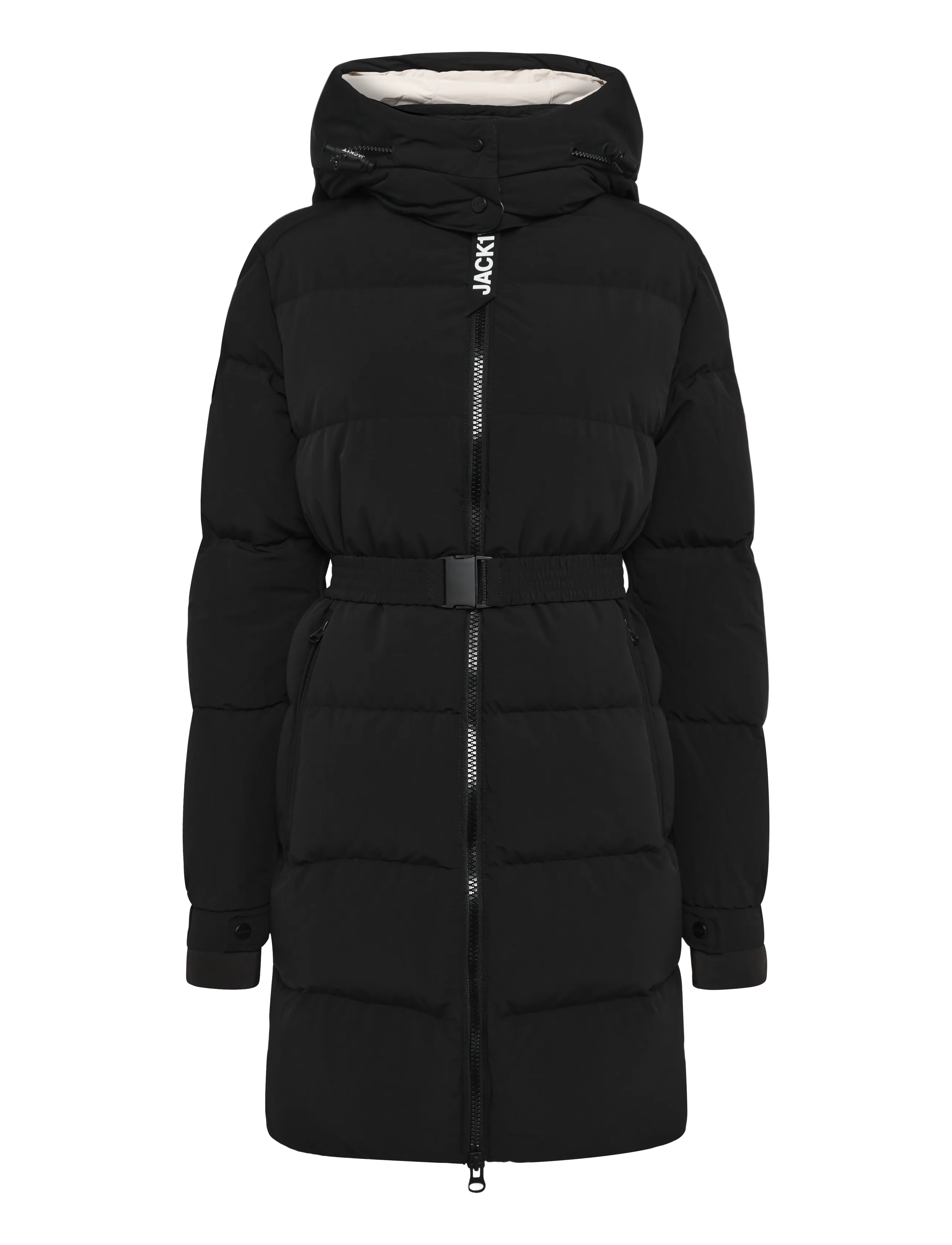 JACK1T - EZ BELTED PUFFER COAT MATT - winterjacken - black/stone - 1