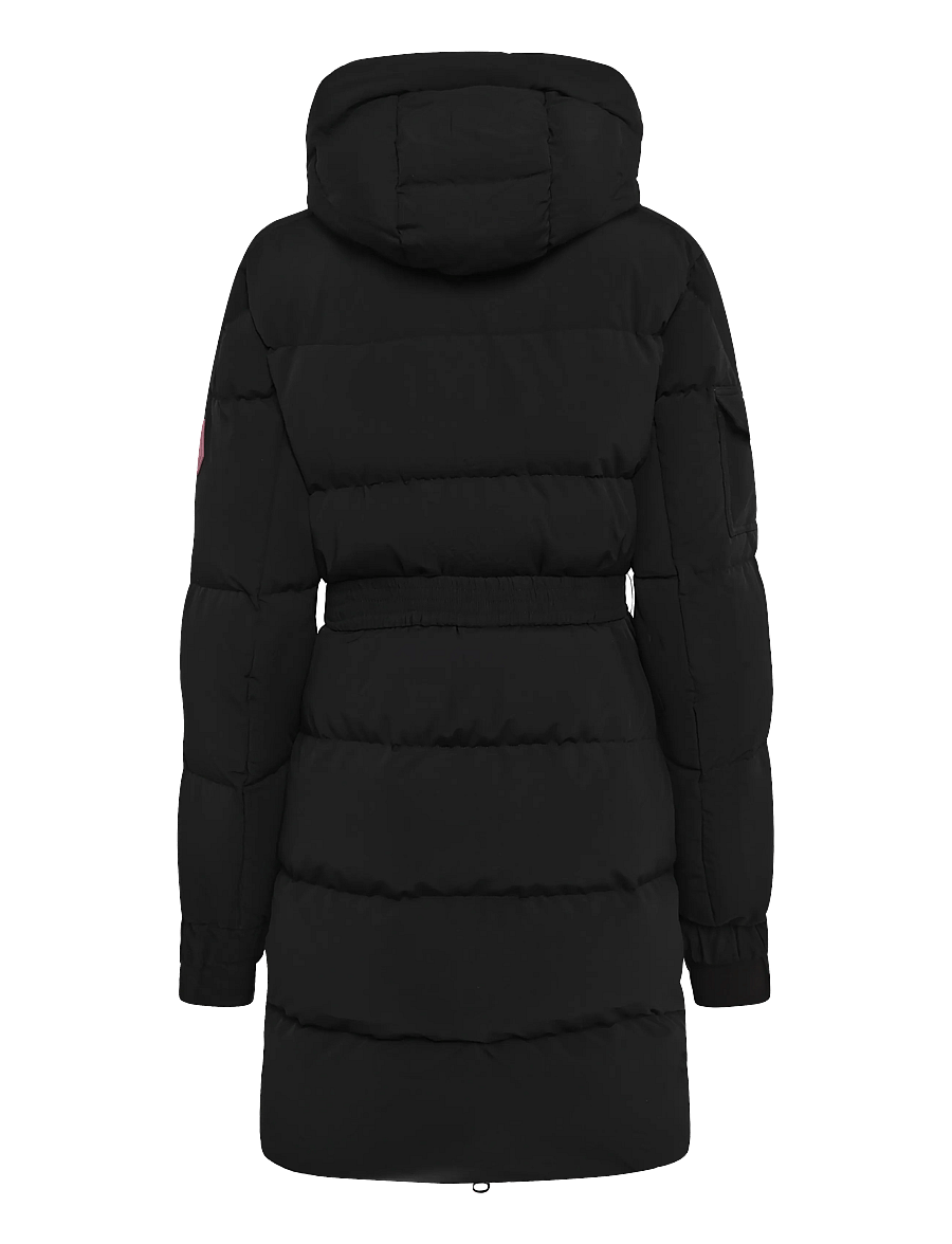 JACK1T - EZ BELTED PUFFER COAT MATT - winterjacken - black/stone - 2