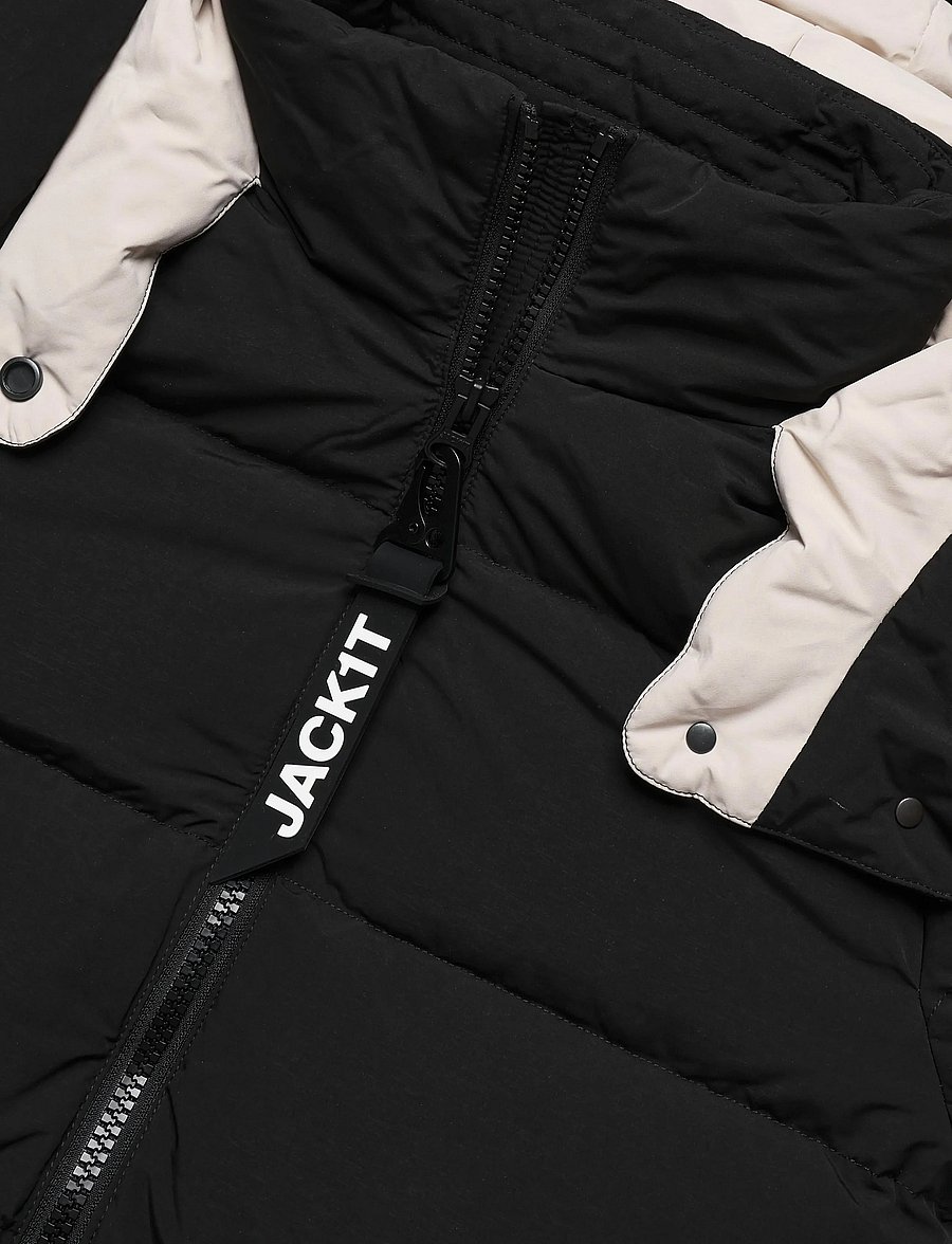 JACK1T - EZ BELTED PUFFER COAT MATT - winterjacken - black/stone - 5