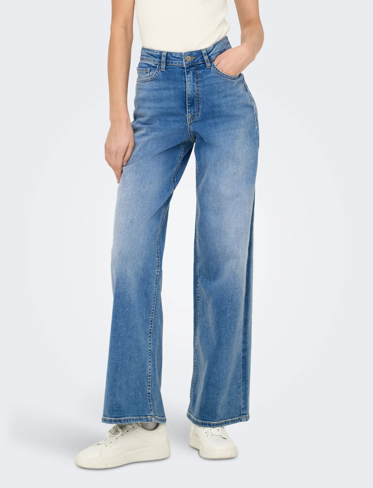 JDY Jdyfelina-Fina Hw Wide Med Dnm Noos - - XS x 34 1