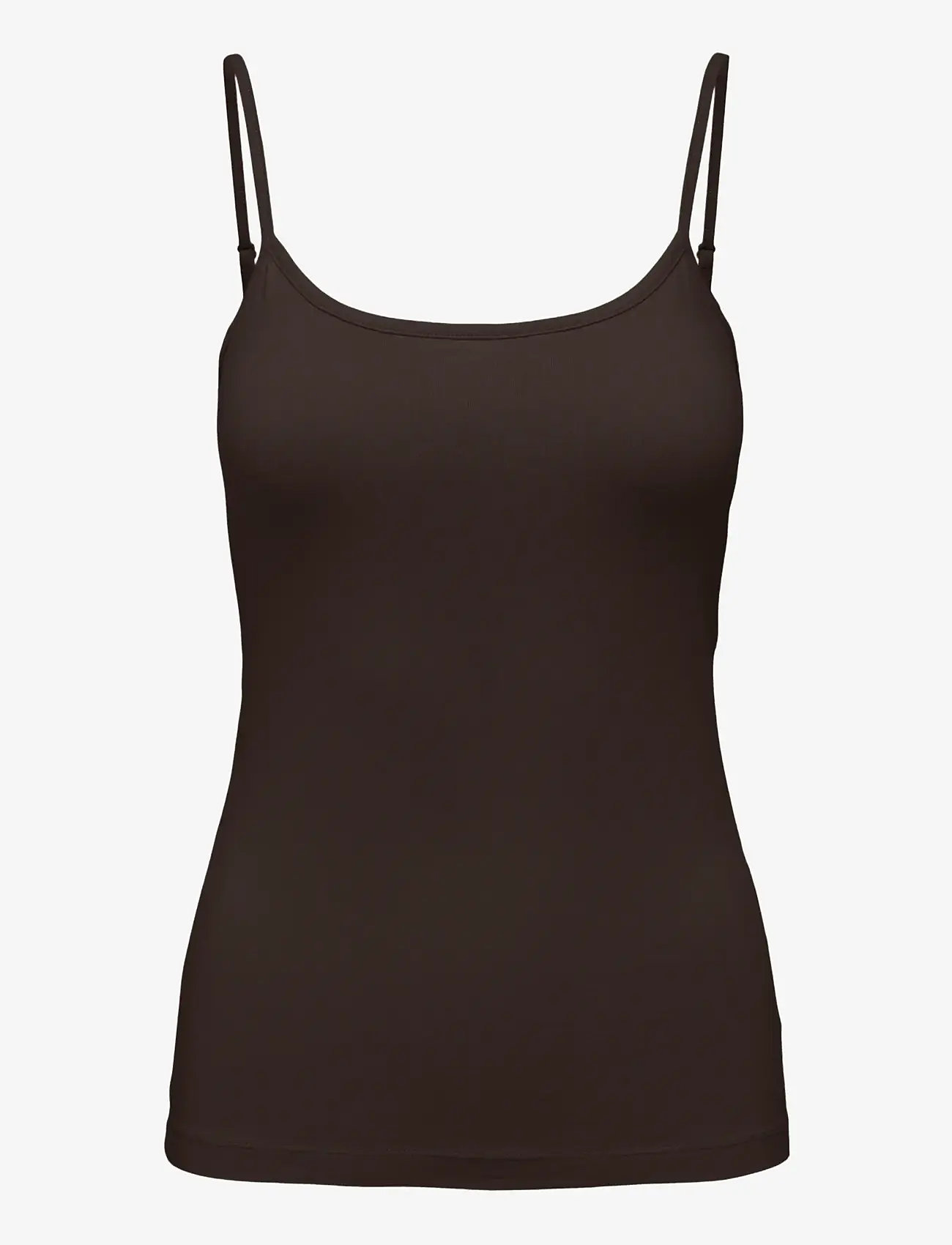 JDY - JDYAVA SINGLET JRS NOOS - tanktops - chocolate torte - 1