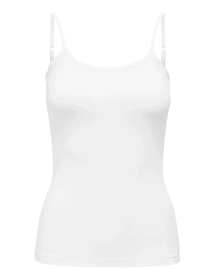 JDY - JDYAVA SINGLET JRS NOOS - tanktops - cloud dancer - 1