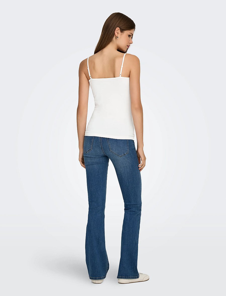 JDY - JDYAVA SINGLET JRS NOOS - tanktops - cloud dancer - 3