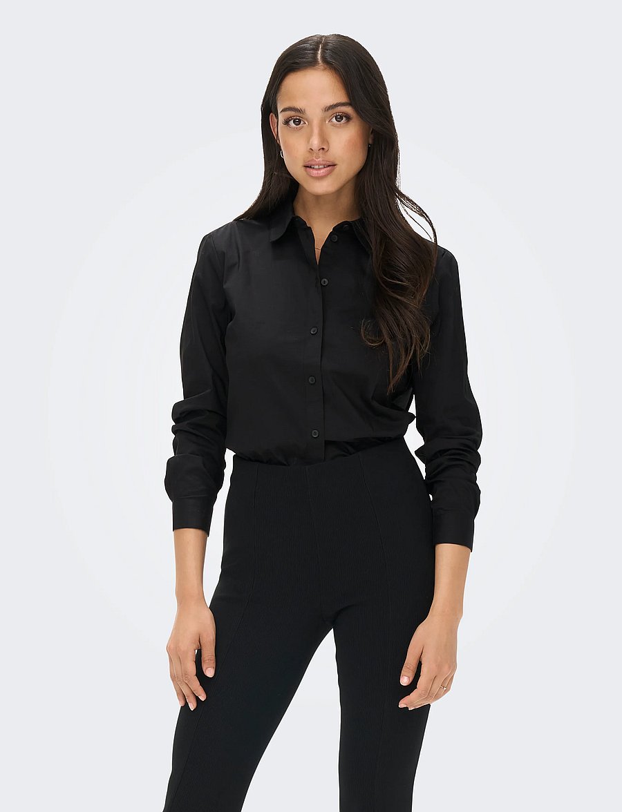 JDY - JDYMIO L/S SHIRT WVN NOOS - langärmlige hemden - black - 0