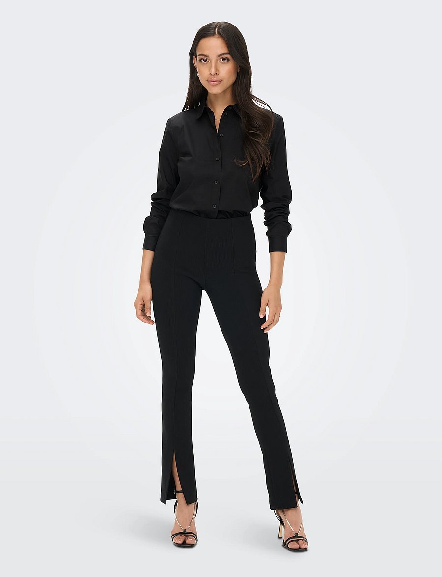 JDY - JDYMIO L/S SHIRT WVN NOOS - langärmlige hemden - black - 4