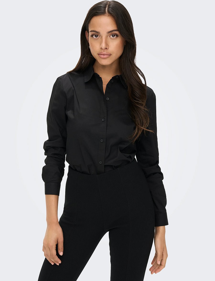 JDY - JDYMIO L/S SHIRT WVN NOOS - langärmlige hemden - black - 5