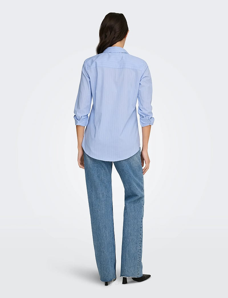 JDY - JDYMIO L/S SHIRT WVN NOOS - langärmlige hemden - cashmere blue - 3