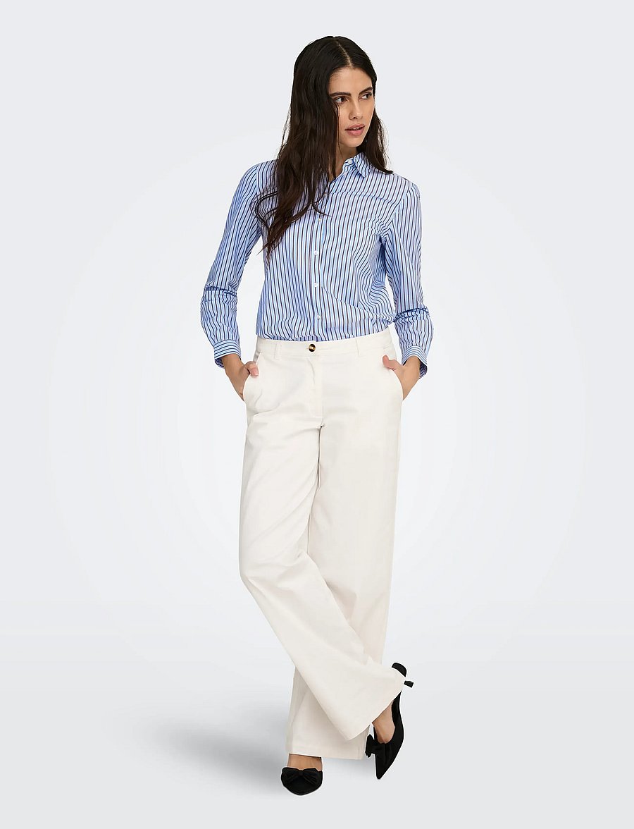 JDY - JDYMIO L/S SHIRT WVN NOOS - langærmede skjorter - cashmere blue - 4