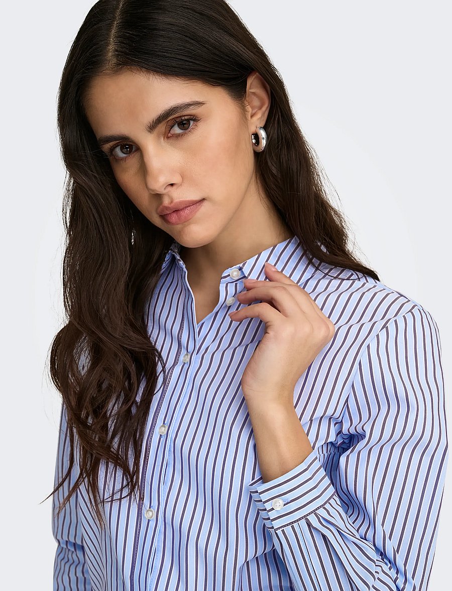JDY - JDYMIO L/S SHIRT WVN NOOS - langærmede skjorter - cashmere blue - 5