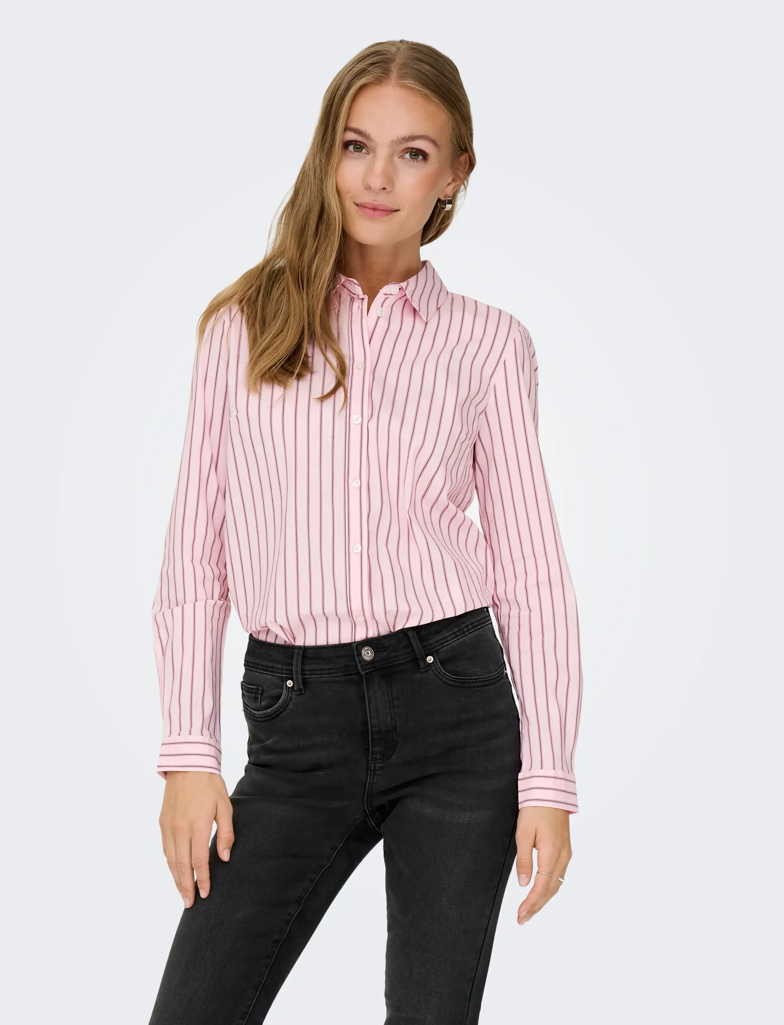 JDY JDYMIO L/S SHIRT WVN NOOS - Hemden - CHALK PINK / pink/rose