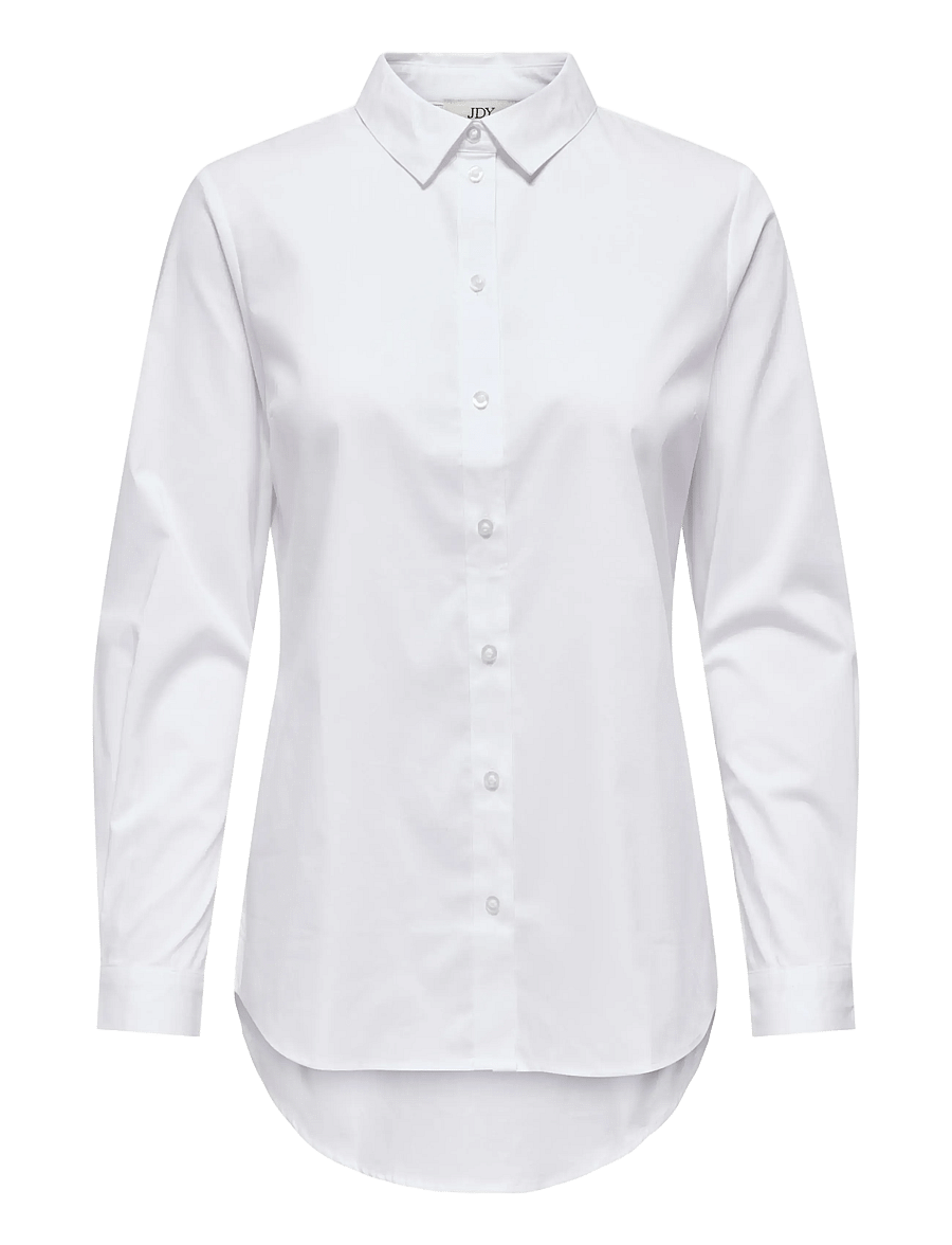 JDY - JDYMIO L/S SHIRT WVN NOOS - pikkade varrukatega särgid - white - 1