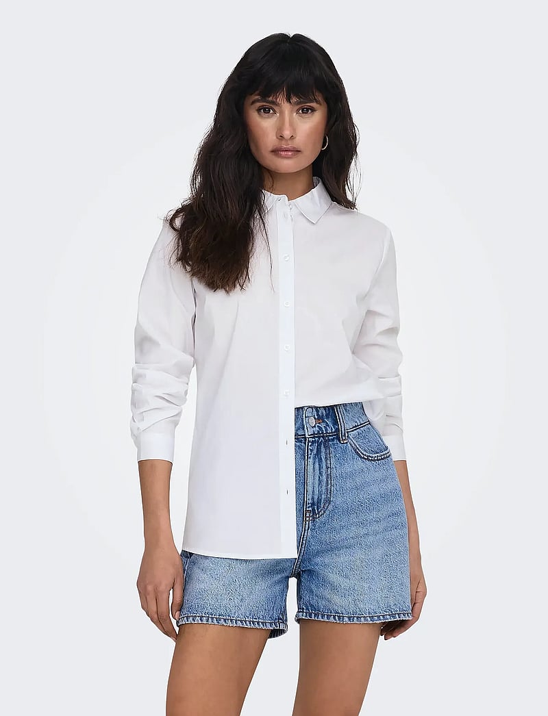 JDY - JDYMIO L/S SHIRT WVN NOOS - langärmlige hemden - white - 0