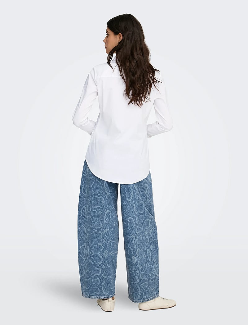 JDY - JDYMIO L/S SHIRT WVN NOOS - pikkade varrukatega särgid - white - 3