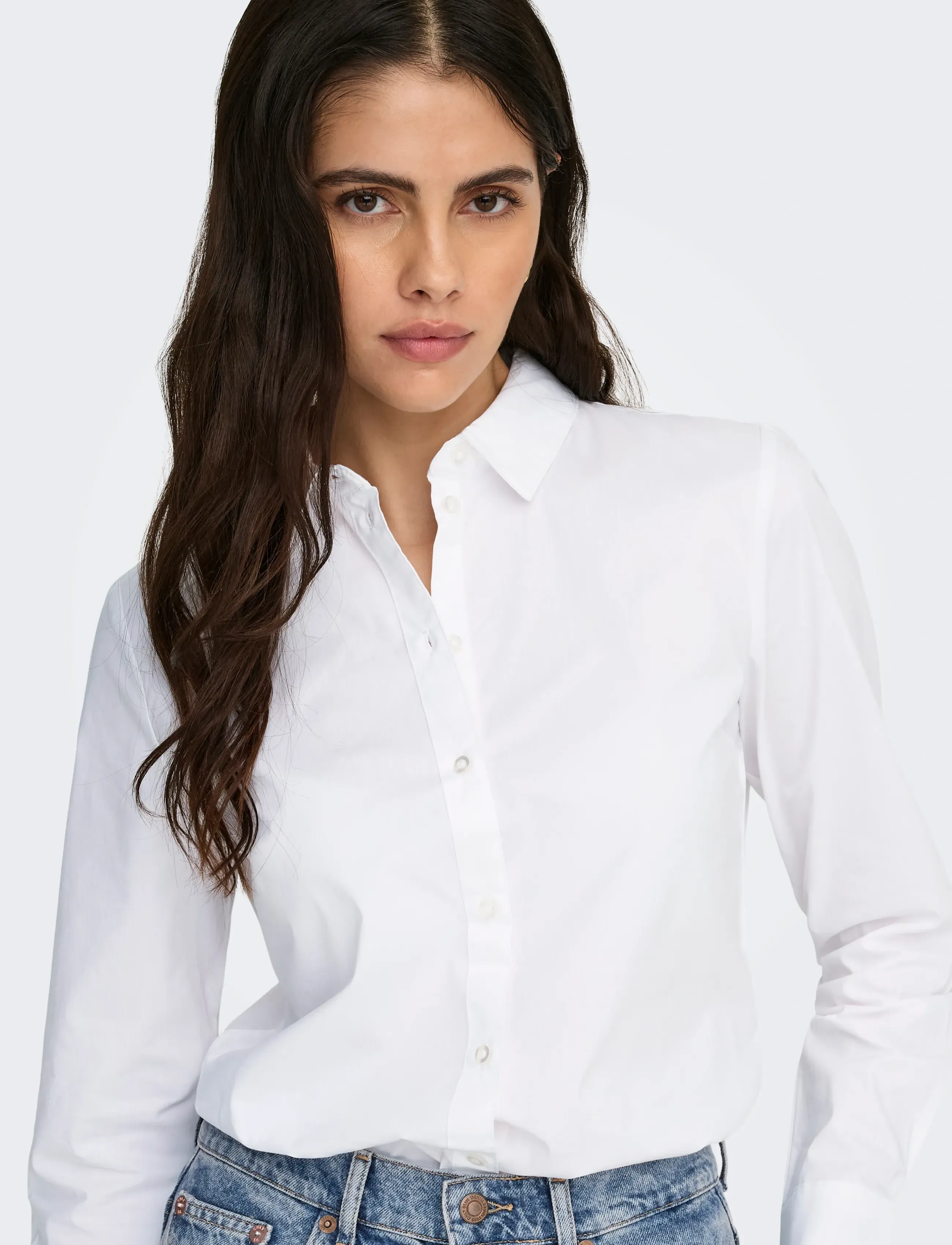 JDY - JDYMIO L/S SHIRT WVN NOOS - pikkade varrukatega särgid - white - 5