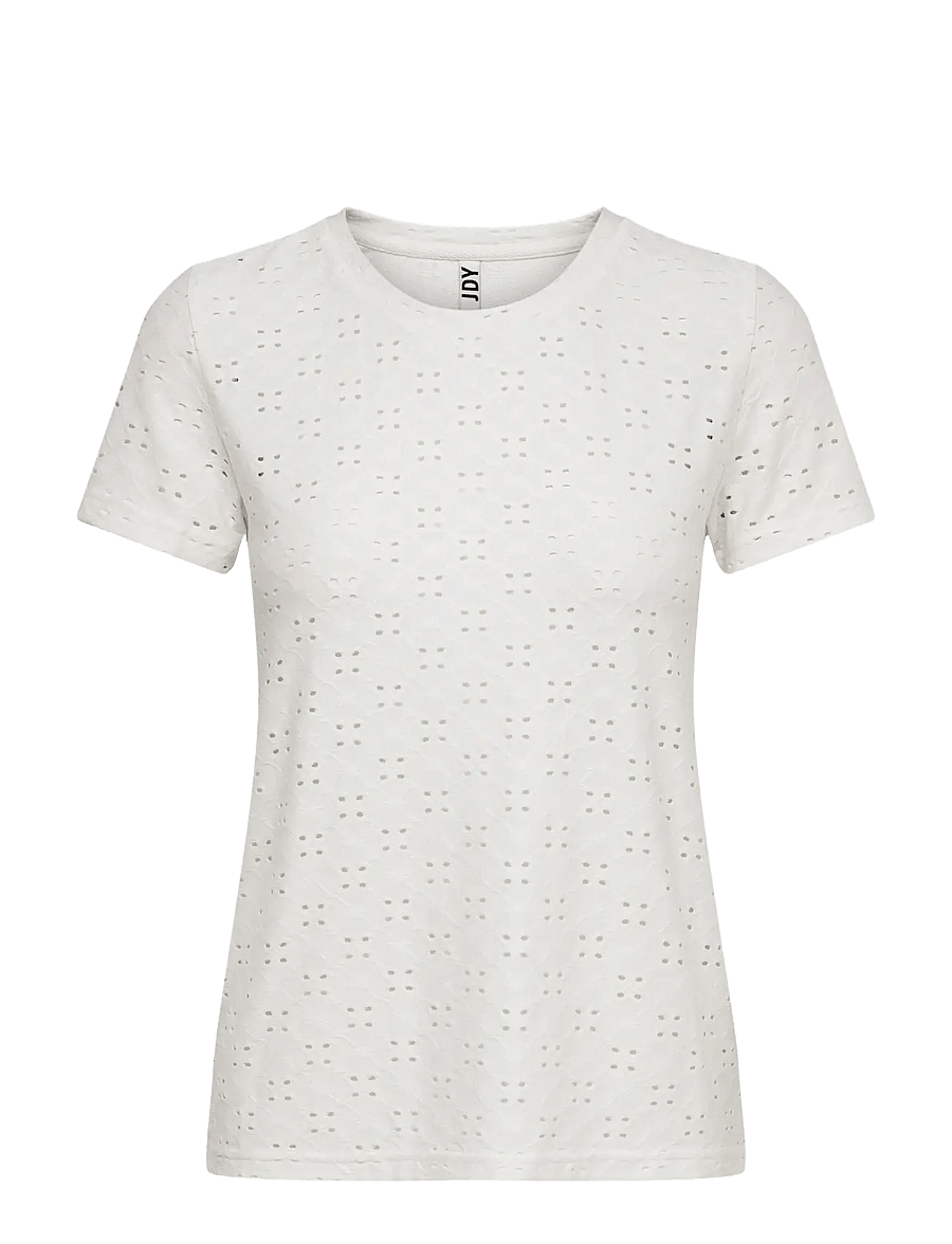 JDY - JDYCATHINKA S/S TAG TOP JRS NOOS - t-shirts - cloud dancer - 1