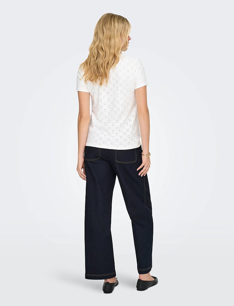 JDY - JDYCATHINKA S/S TAG TOP JRS NOOS - t-shirts - cloud dancer - 2