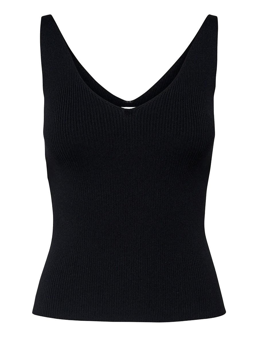 JDY - JDYNANNA S/L TOP KNT NOOS - linnen - black - 1