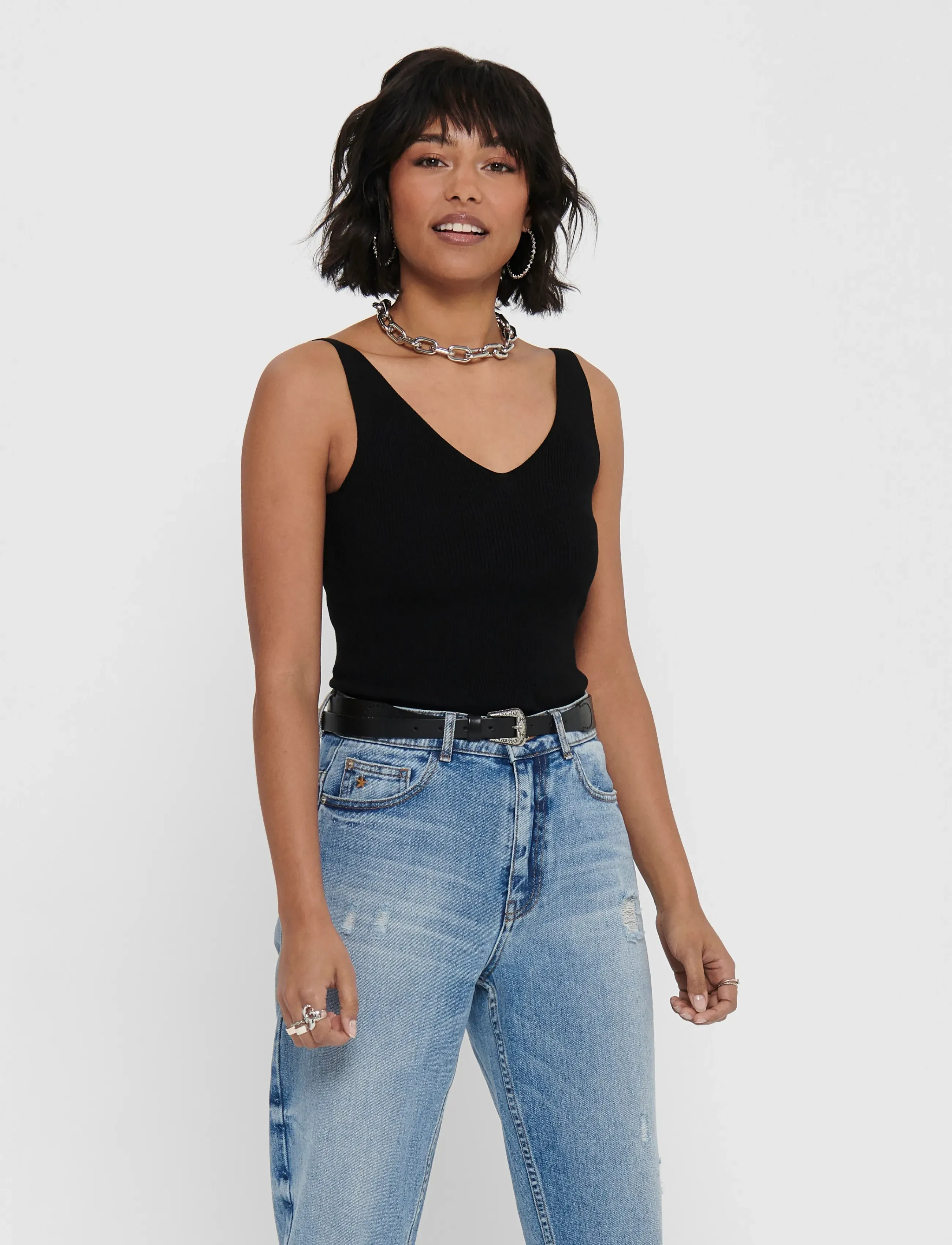 JDY - JDYNANNA S/L TOP KNT NOOS - lowest prices - black - 0