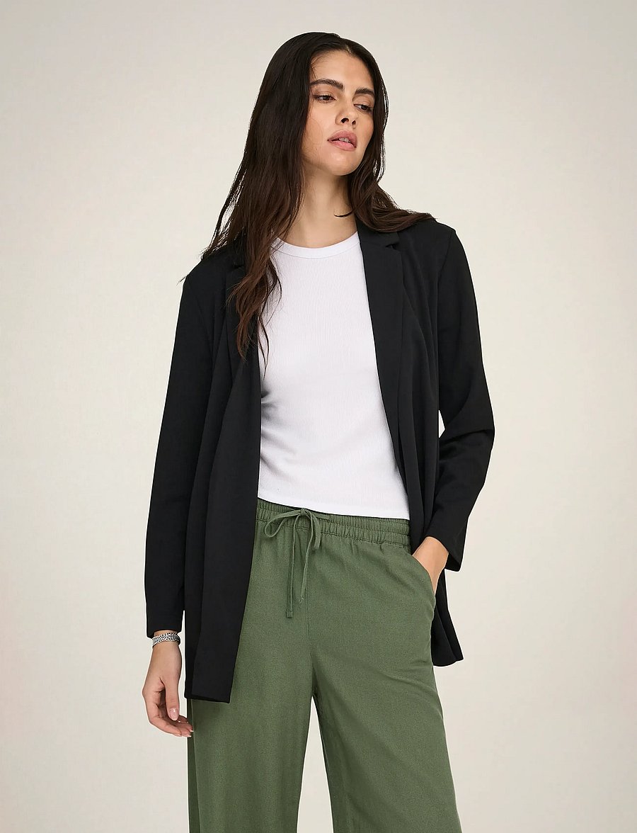 JDY - JDYGEGGO LIFE L/S BLAZER JRS NOOS - blazers à fermeture droite - black - 0