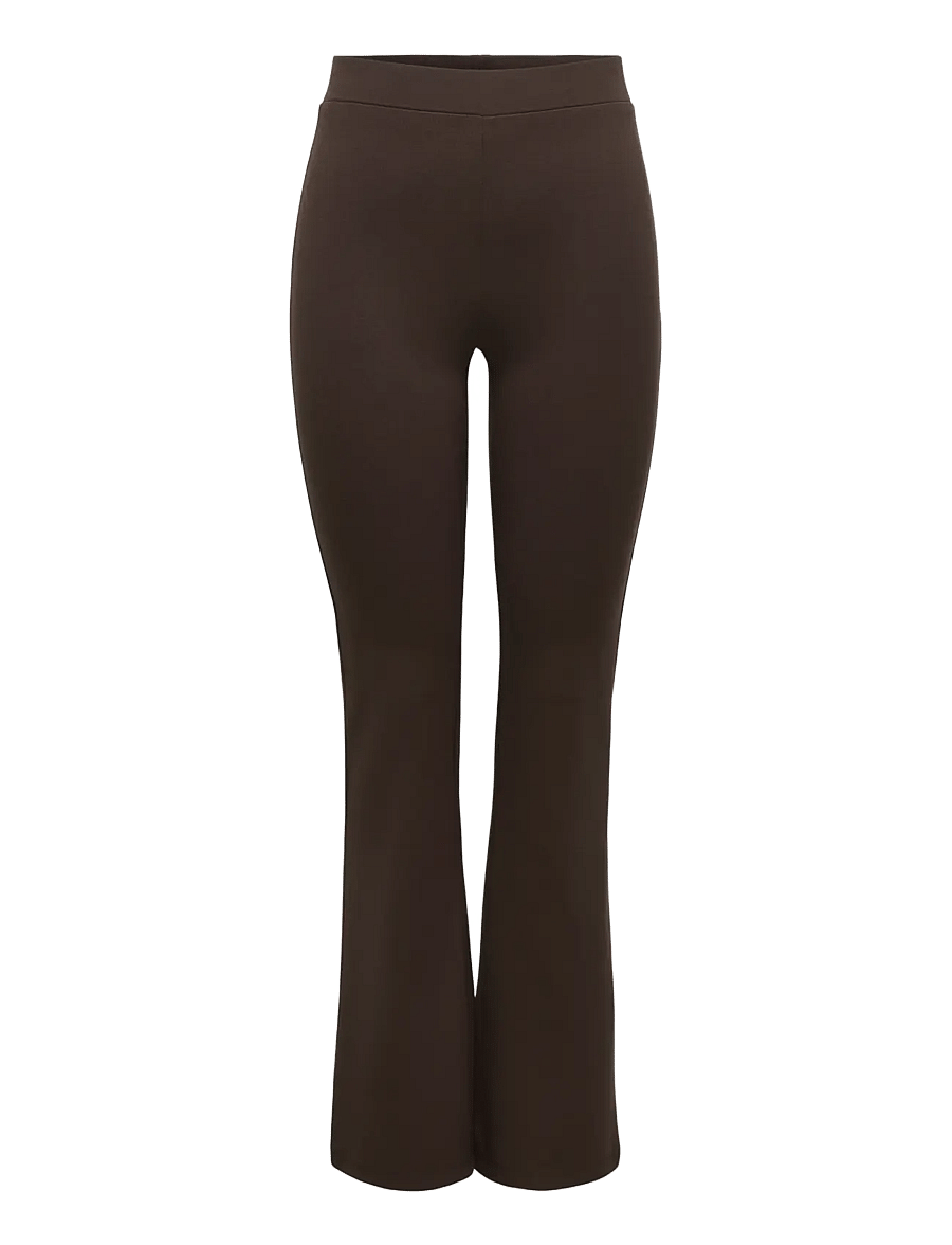 JDY - JDYPRETTY FLARE PANT JRS NOOS - utsvängda byxor - coffee bean - 0