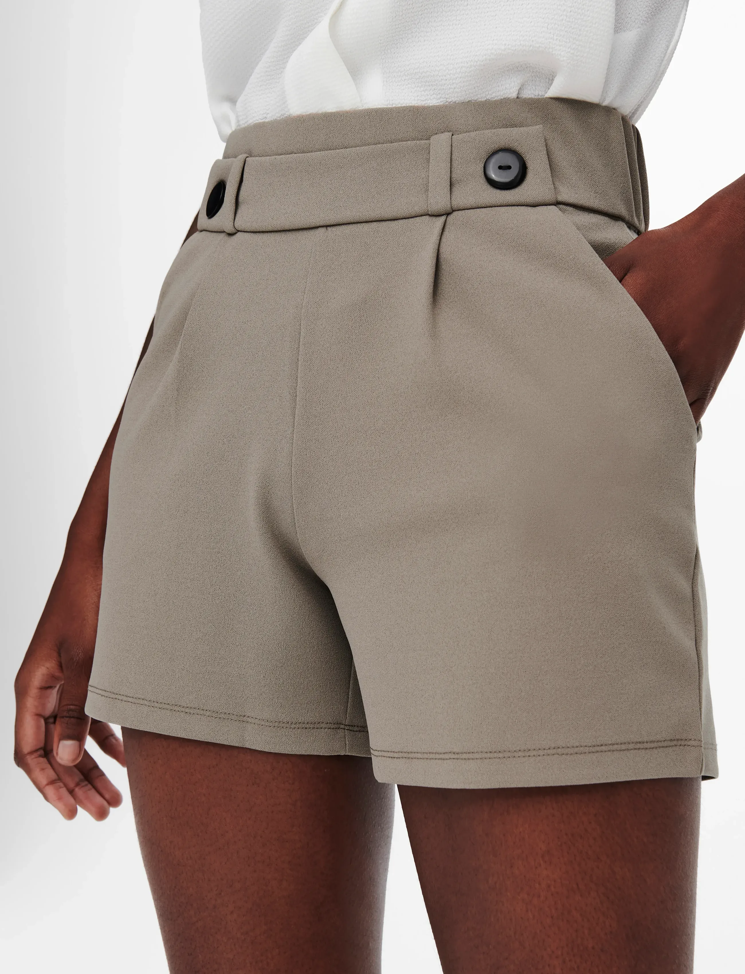 JDY - JDYGEGGO LIFE  SHORTS JRS NOOS - shorts casual - driftwood - 4