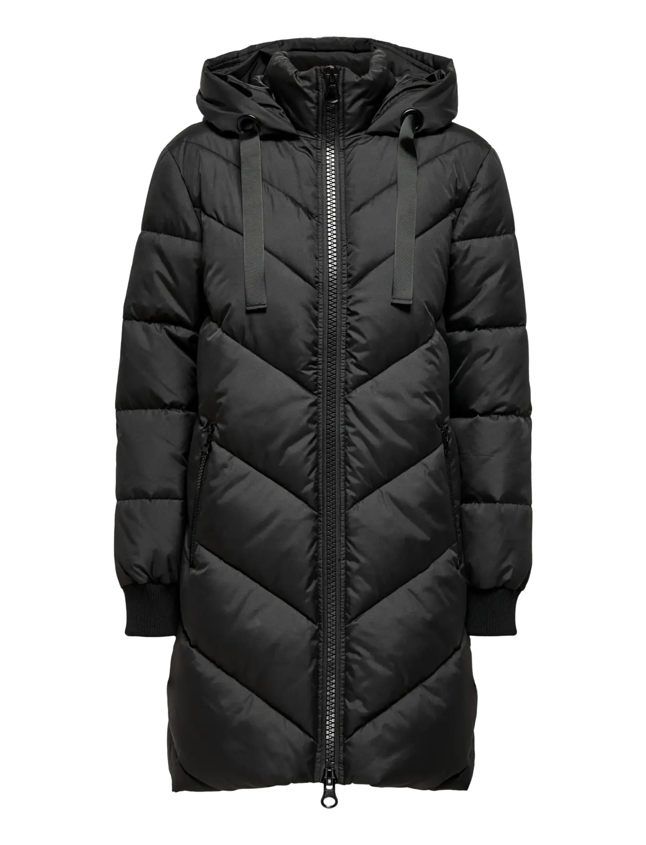 JDY JDYSKYLAR LIFE HOOD JACKET OTW NOOS - Daunenmäntel - BLACK / black