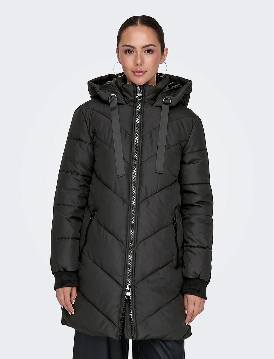 JDY - JDYSKYLAR LIFE HOOD JACKET OTW NOOS - vinterjakker - black - 0