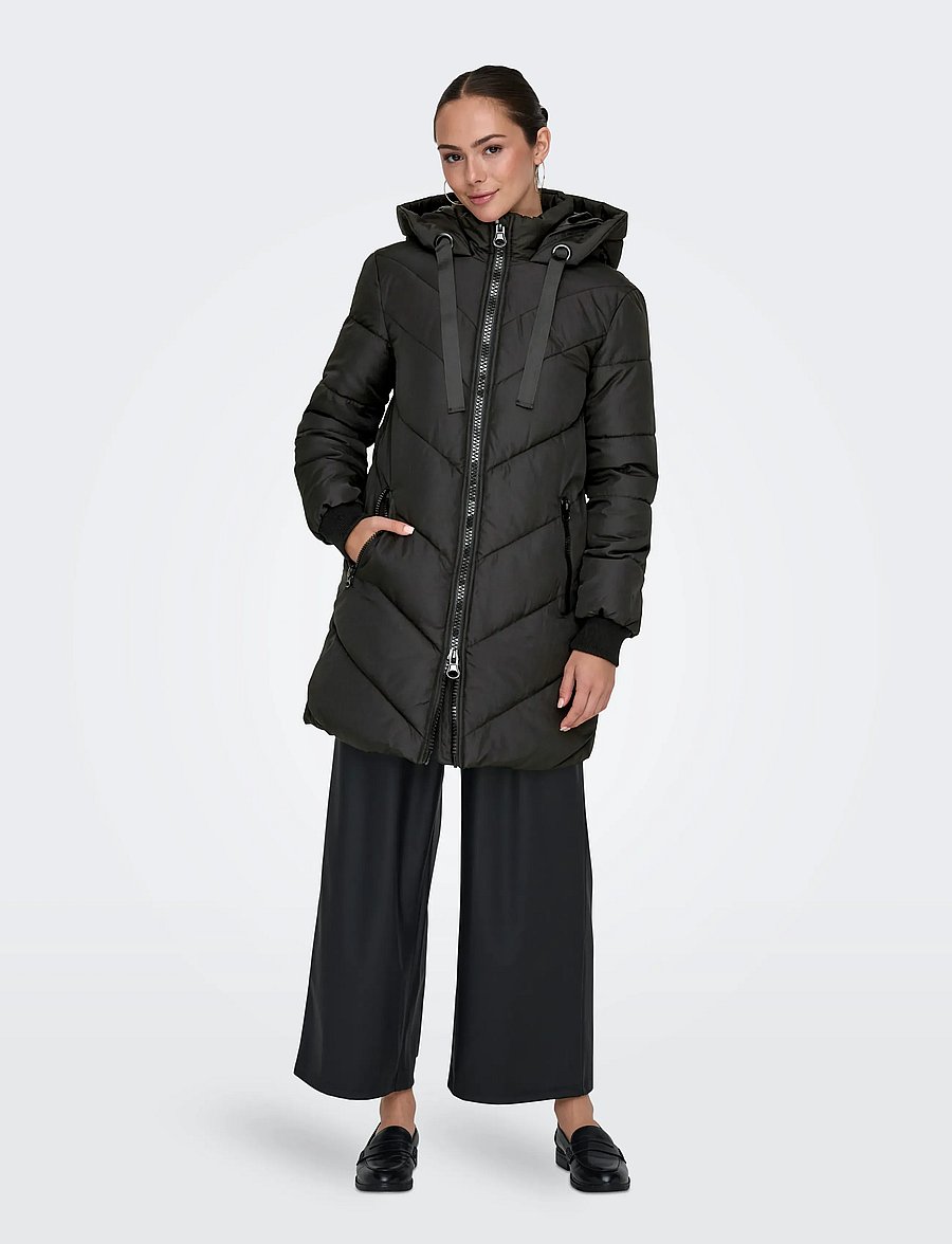 JDY - JDYSKYLAR LIFE HOOD JACKET OTW NOOS - vinterjakker - black - 4