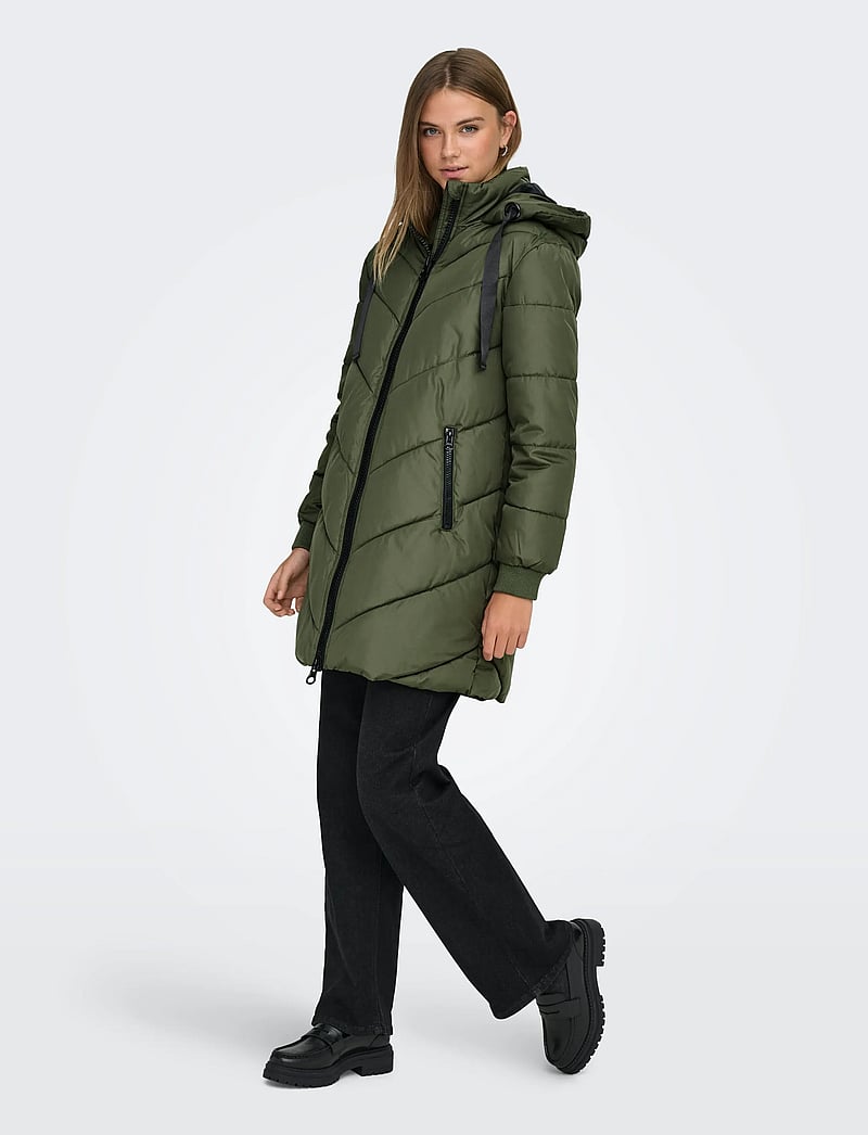 JDY - JDYSKYLAR LIFE HOOD JACKET OTW NOOS - voodriga mantlid - forest night - 4