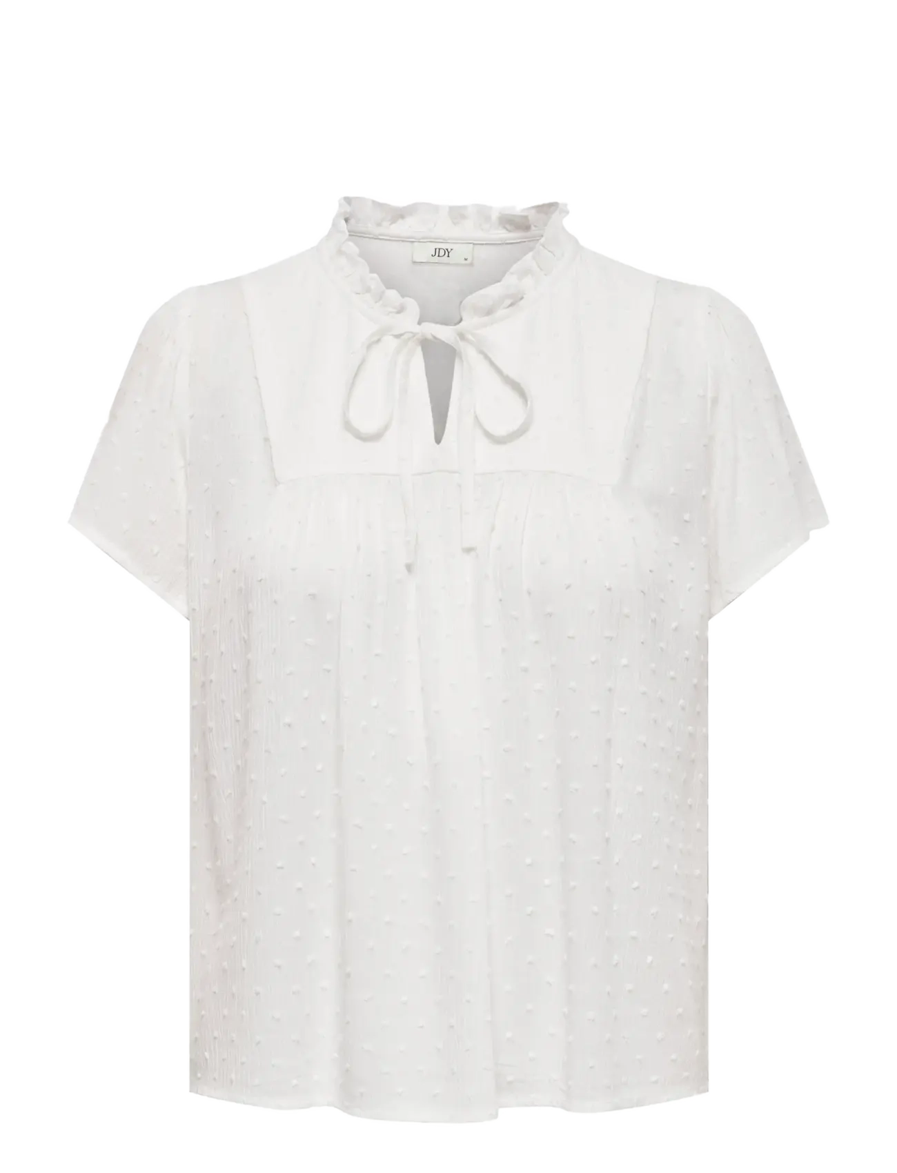 JDY JDYLIMA LIFE S/S TOP WVN NOOS - Bluser & Skjorter - CLOUD DANCER / white