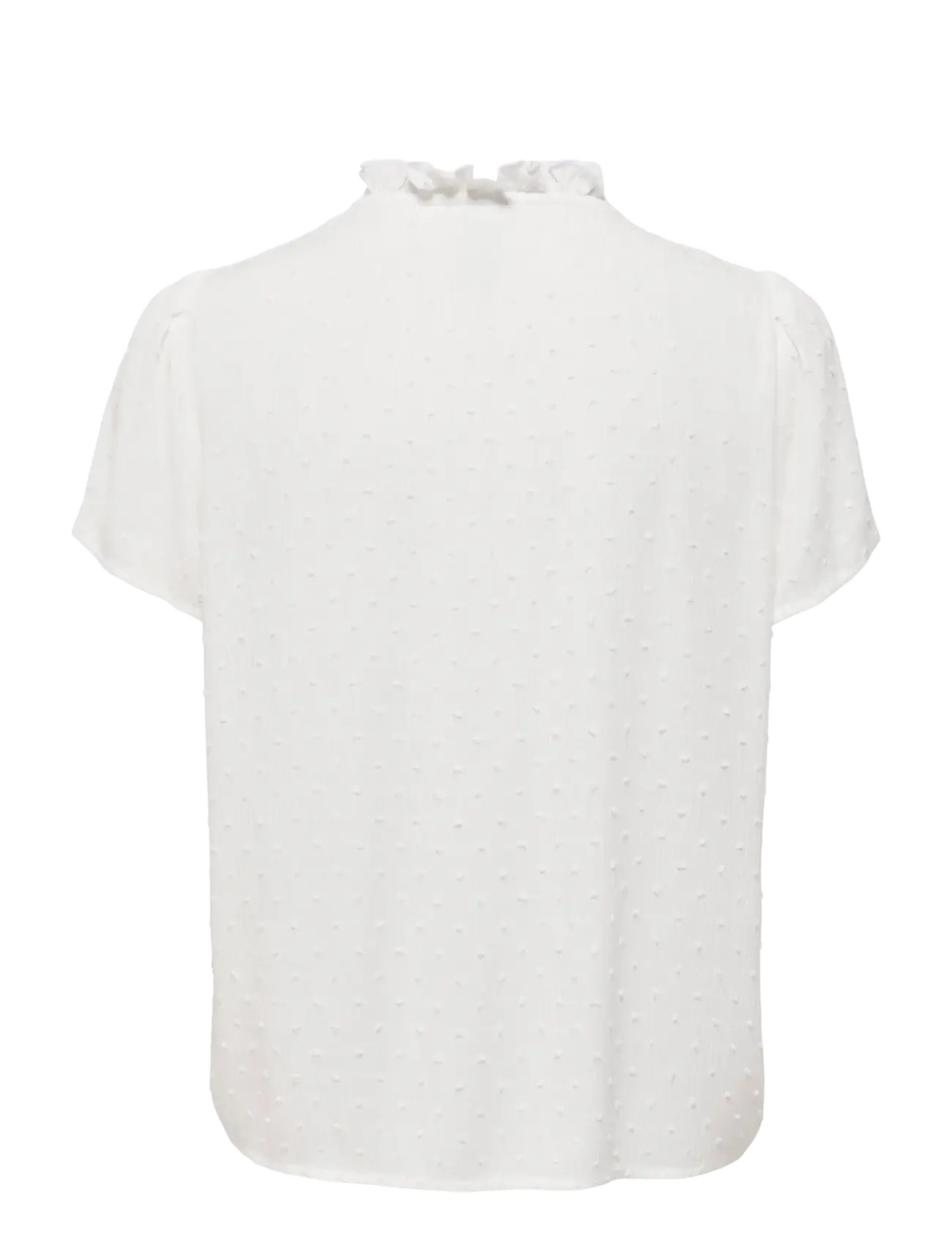 JDY - JDYLIMA LIFE S/S TOP WVN NOOS - kurzärmelige blusen - cloud dancer - 2