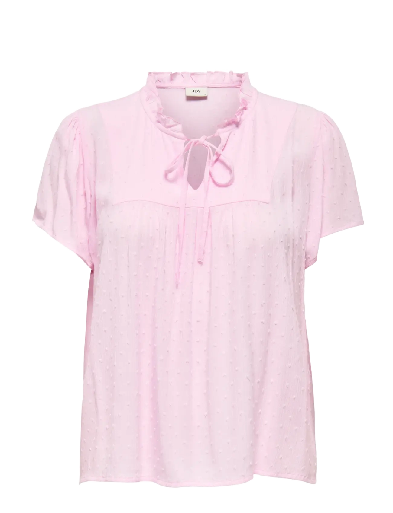 JDYLIMA LIFE S/S TOP WVN NOOS - PINK LADY