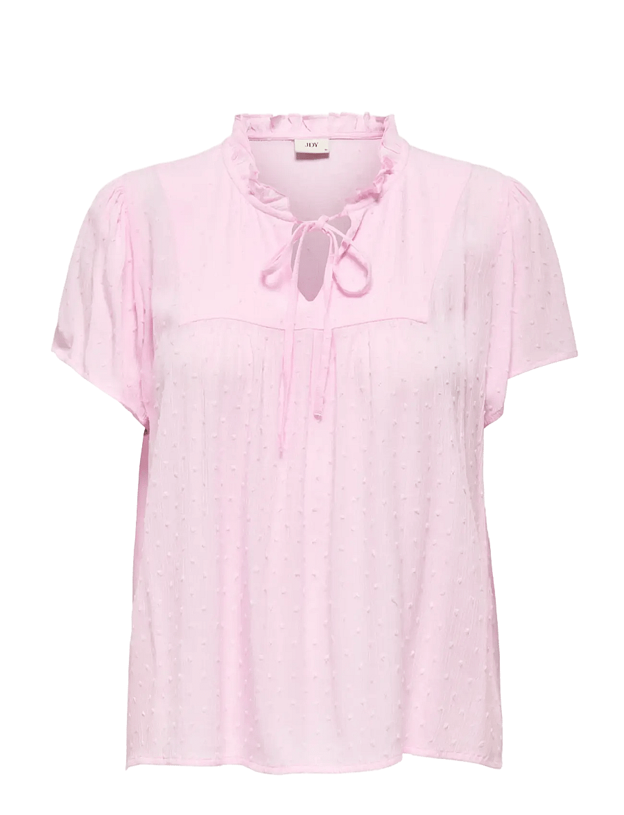 JDY - JDYLIMA LIFE S/S TOP WVN NOOS - kortärmade blusar - pink lady - 1