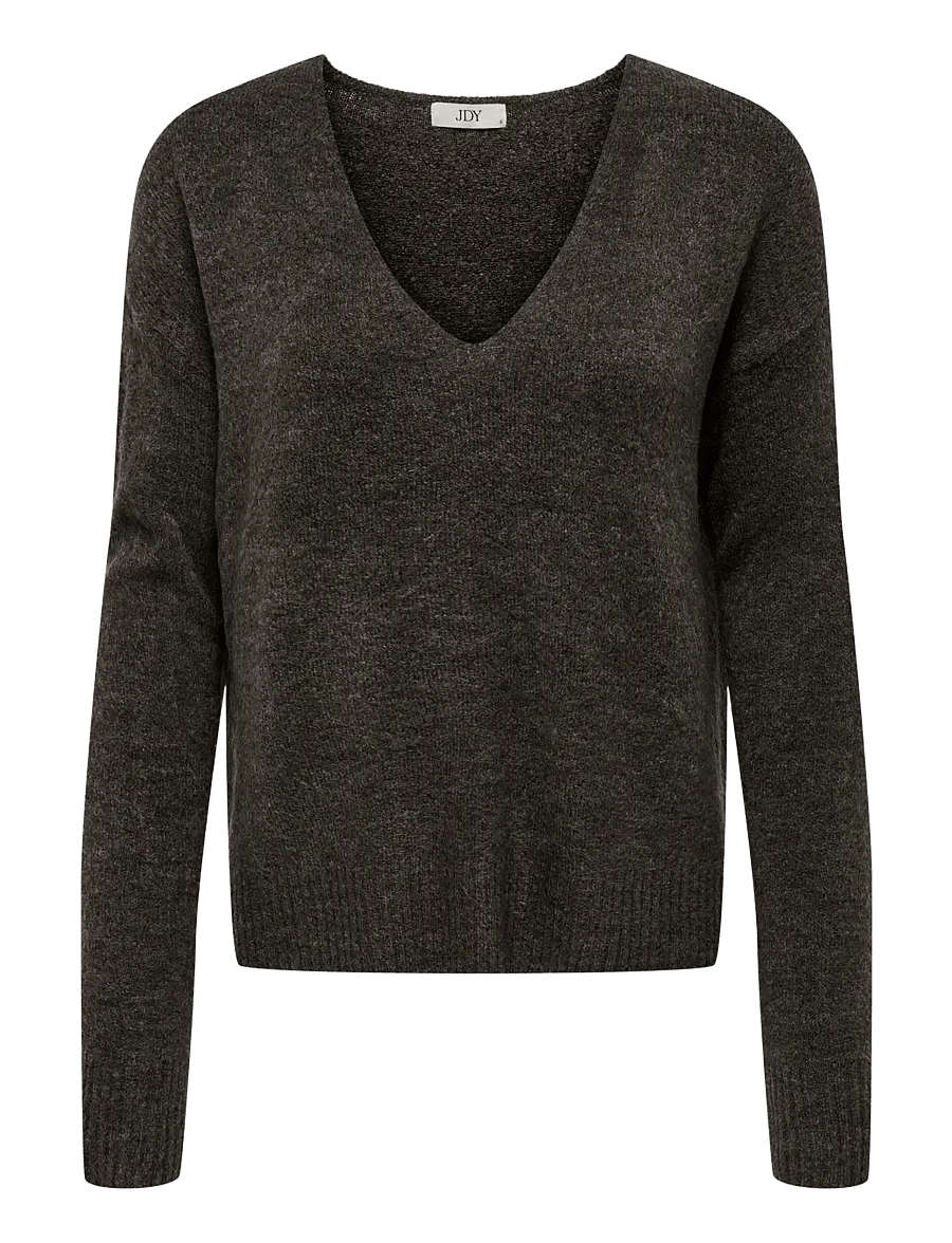 JDY - JDYELANORA L/S V-NECK PULLO. KNT NOOS - pullover - bracken - 1