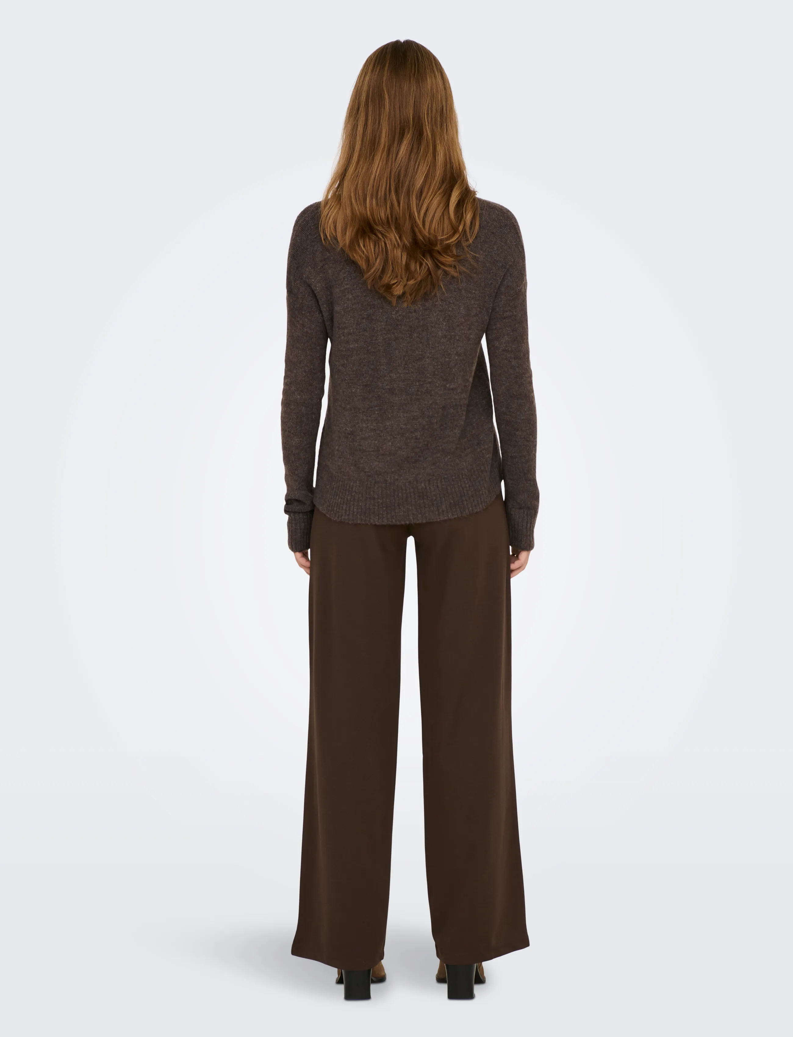 JDY - JDYELANORA L/S V-NECK PULLO. KNT NOOS - kampsunid - bracken - 3