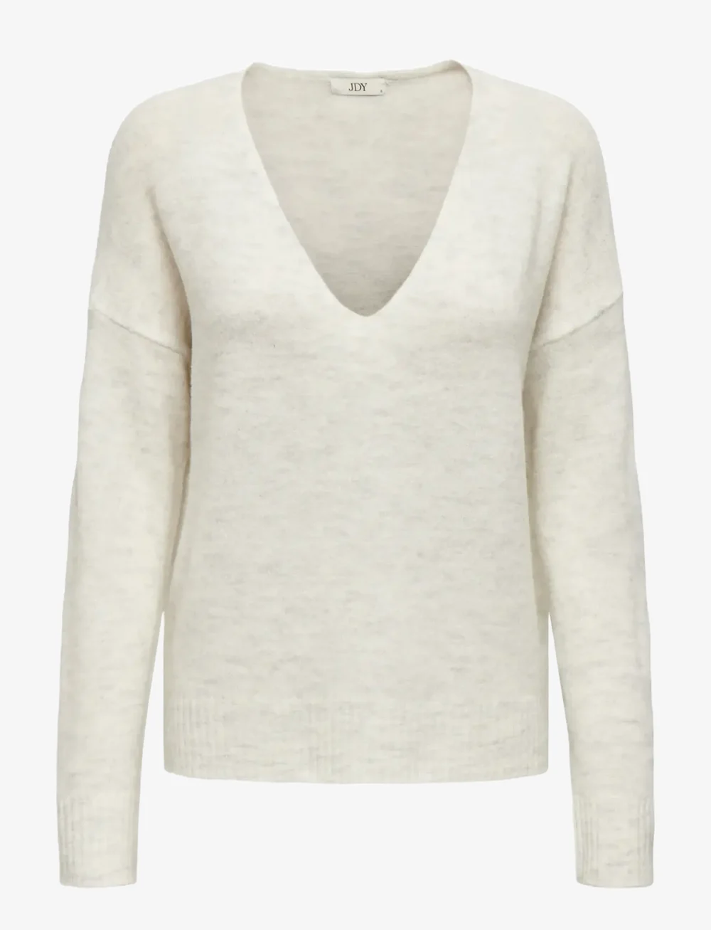 JDY - JDYELANORA L/S V-NECK PULLO. KNT NOOS - sviitrid - cloud dancer - 1