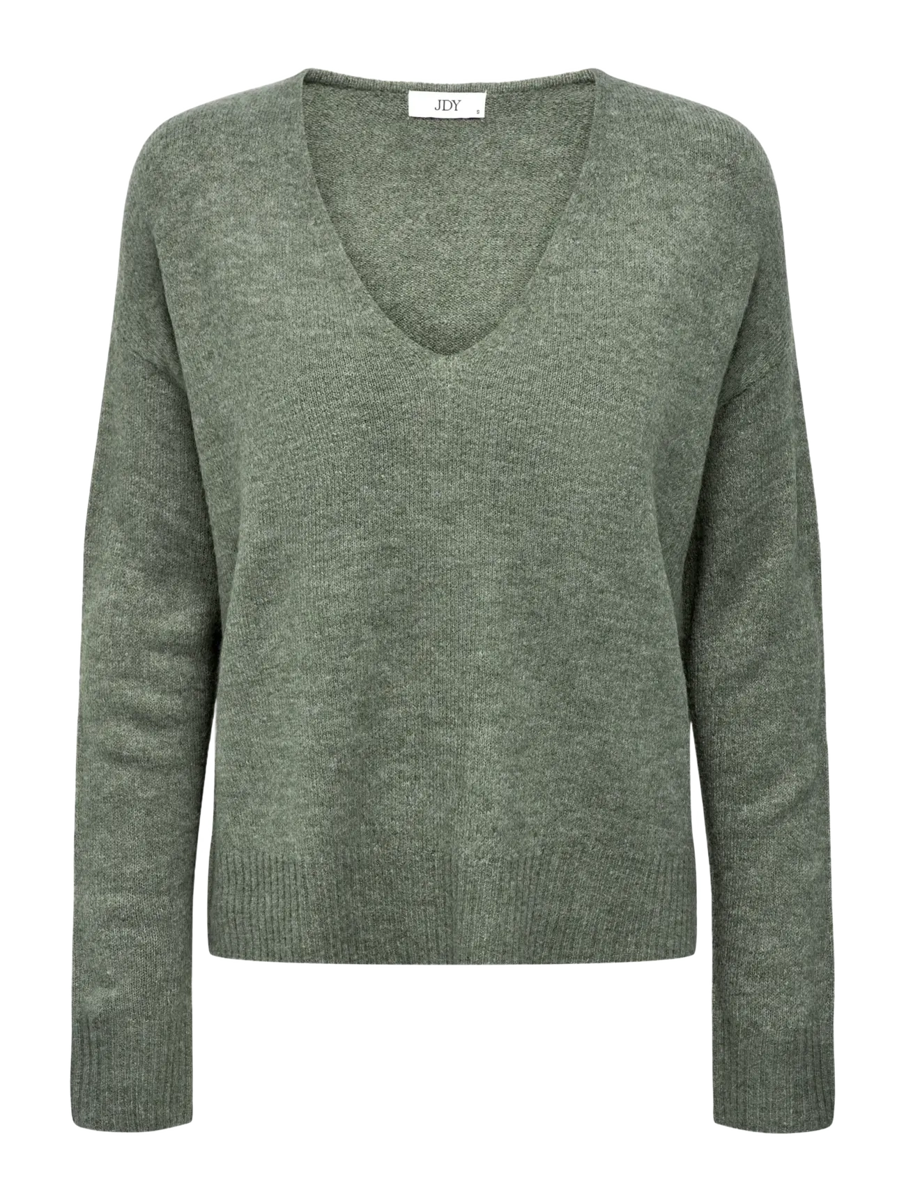JDY JDYELANORA L/S V-NECK PULLO. KNT NOOS - Transitional Layering - KALAMATA / khaki/green