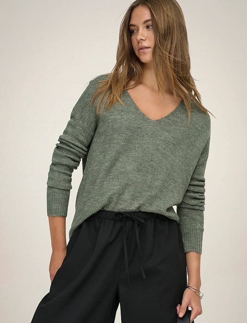 JDY - JDYELANORA L/S V-NECK PULLO. KNT NOOS - strikkegensere - kalamata - 5